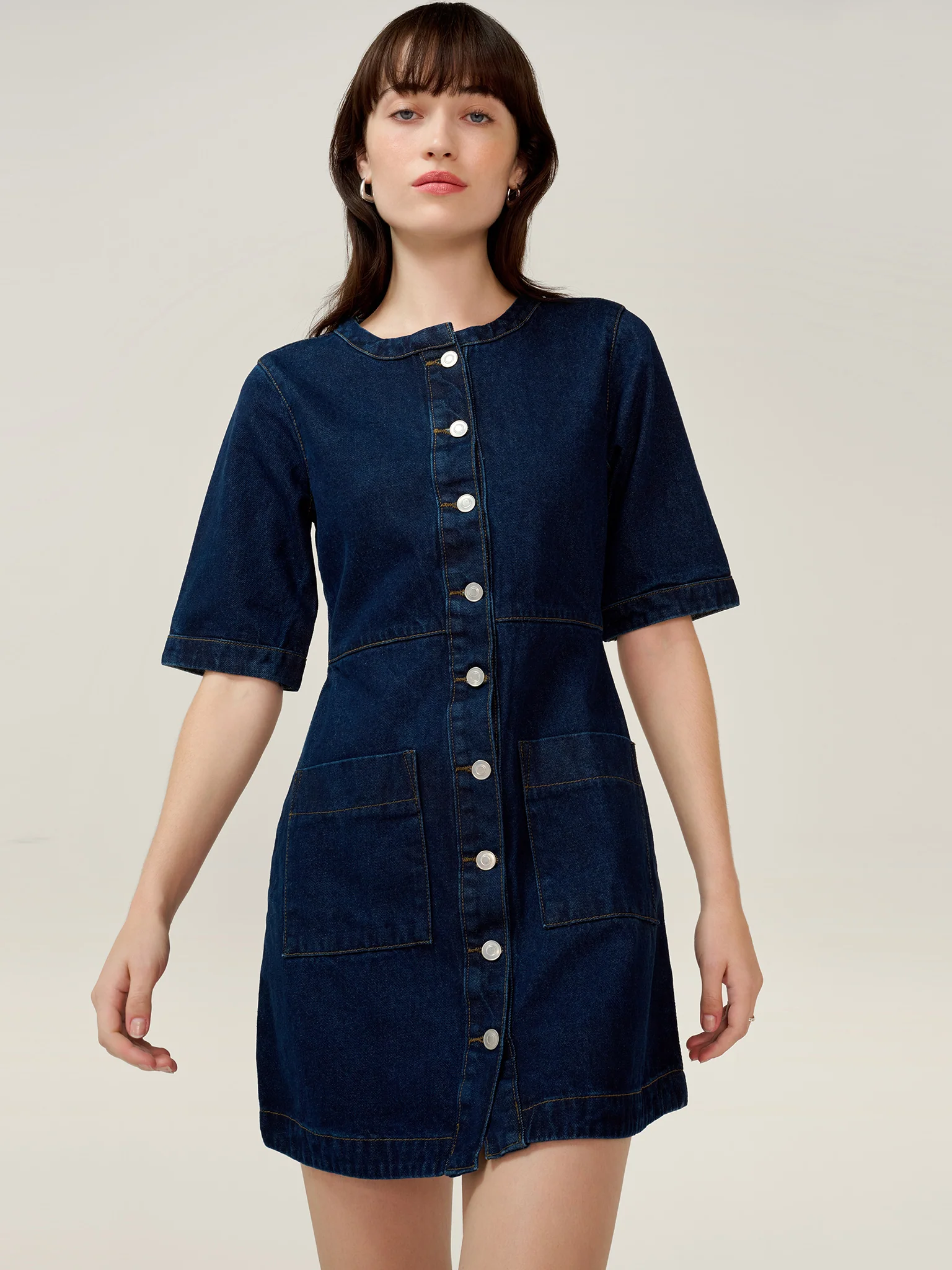 Adia Dress in Indigo - Image 4