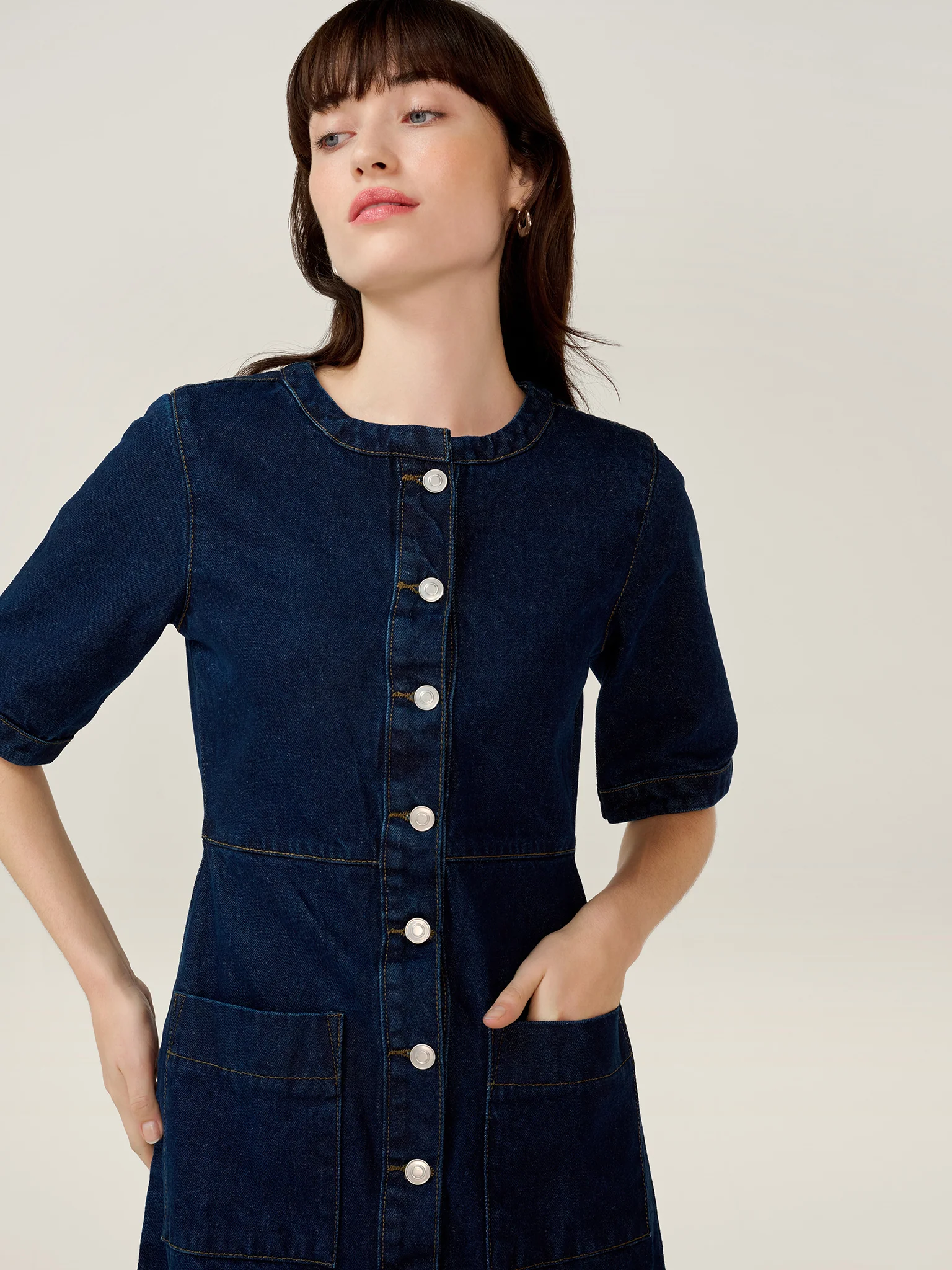 Adia Dress in Indigo - Image 6