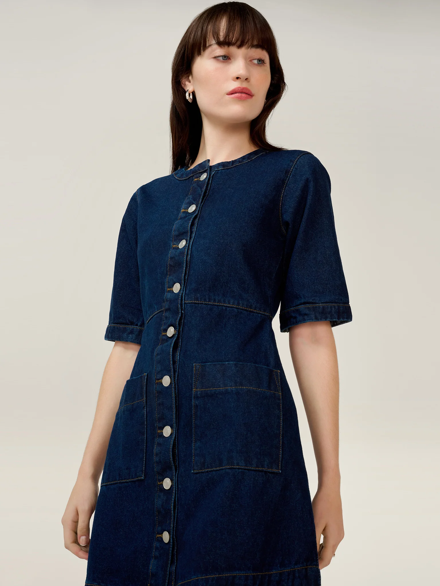 Adia Dress in Indigo - Image 7