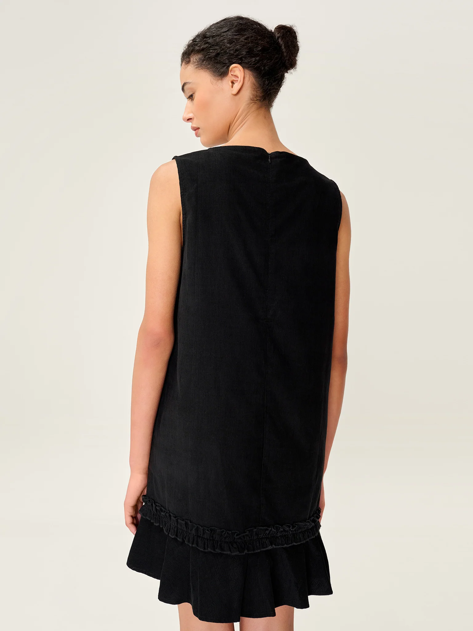 Adora Cord Dress in Black - Image 6