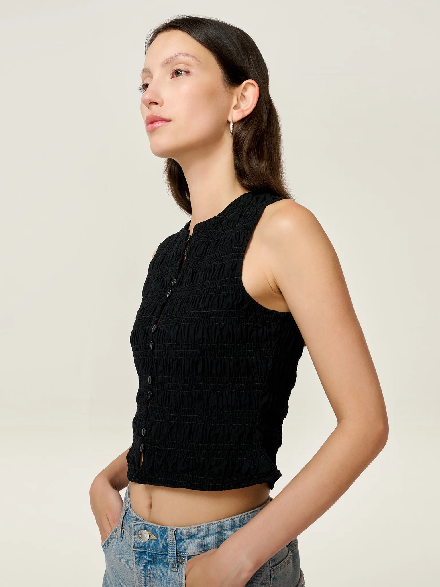 Alana Top in Black - Image 2