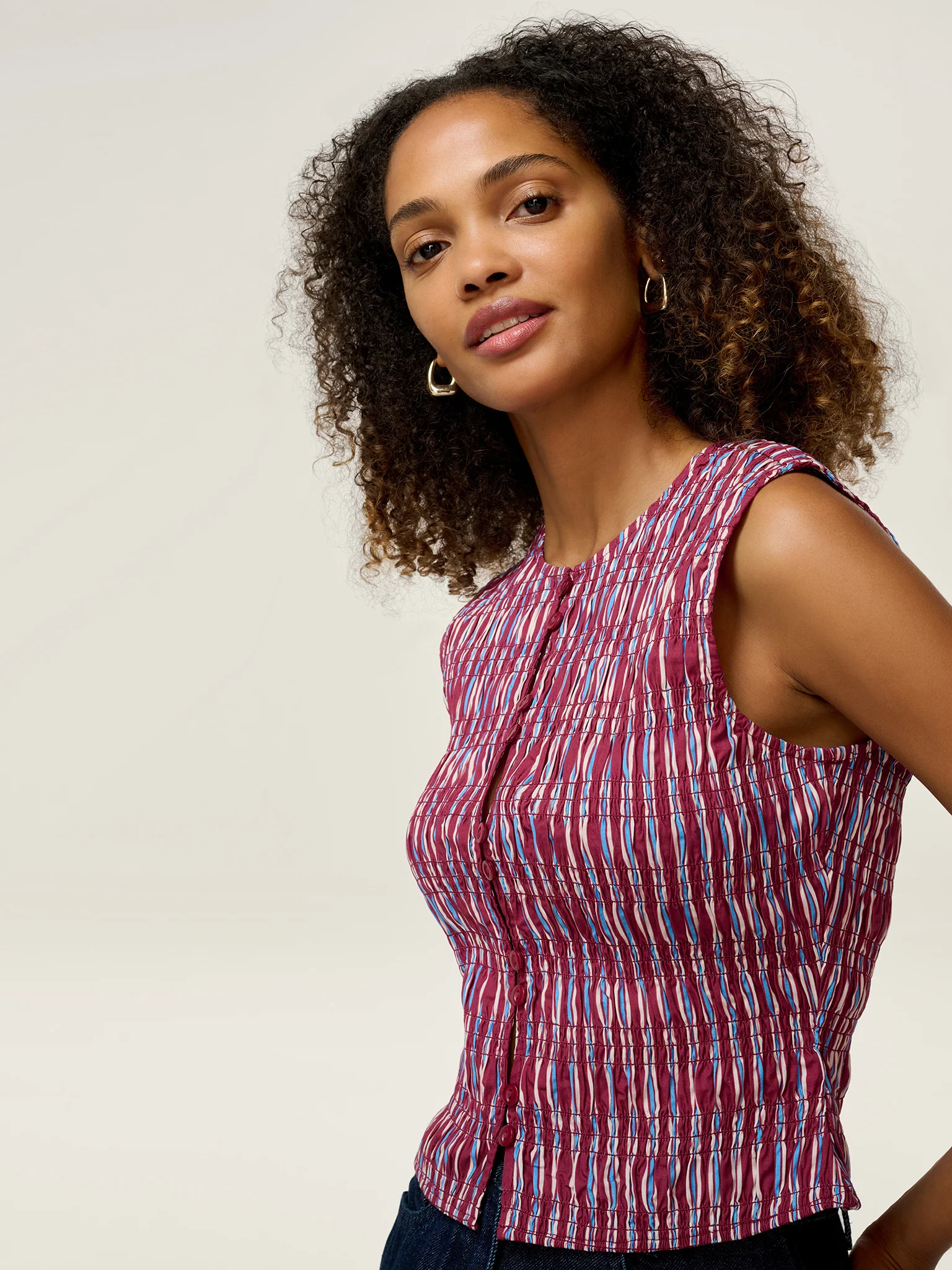 Alana Top in Stripe - Image 2