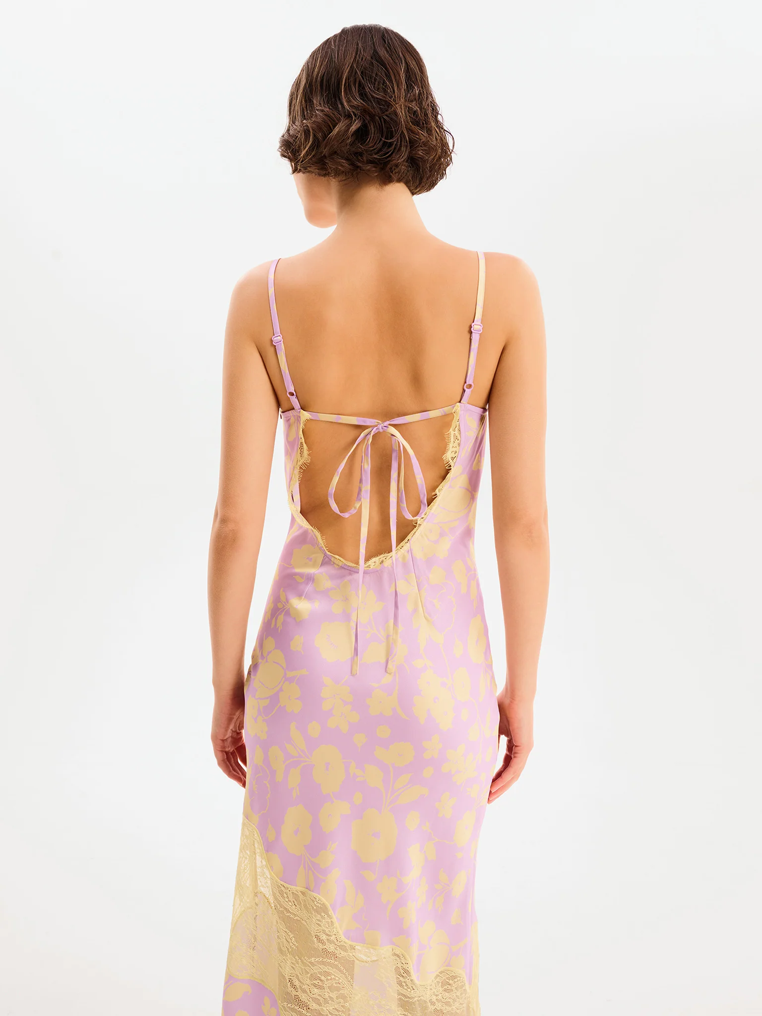 Amber Floral Dress in Lilac Floral - Image 2