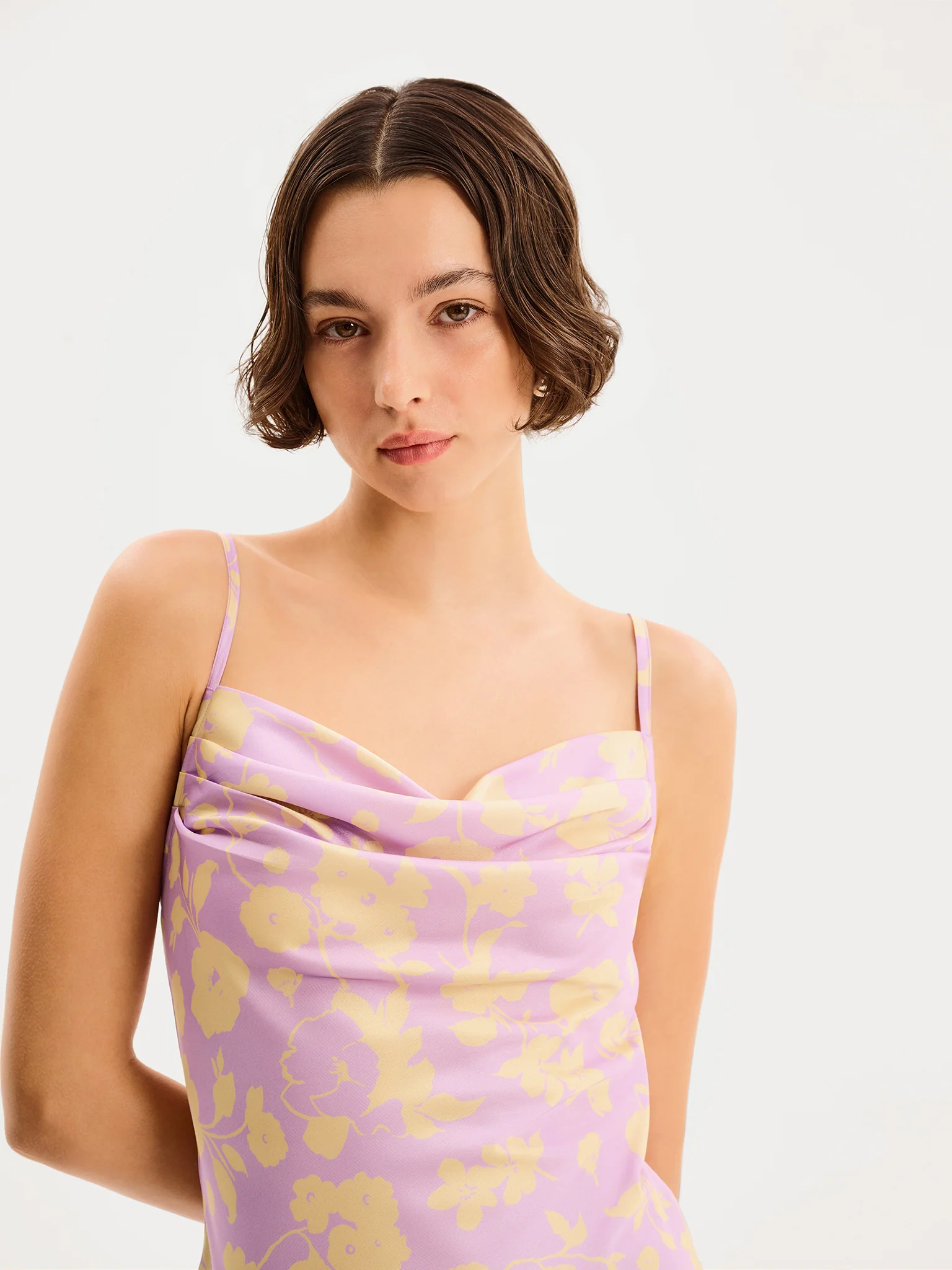 Amber Floral Dress in Lilac Floral - Image 4