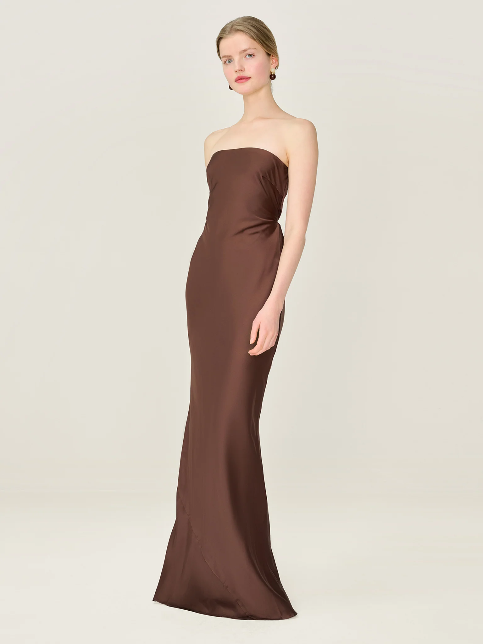 Amdra Dress in Chocolate - Image 2
