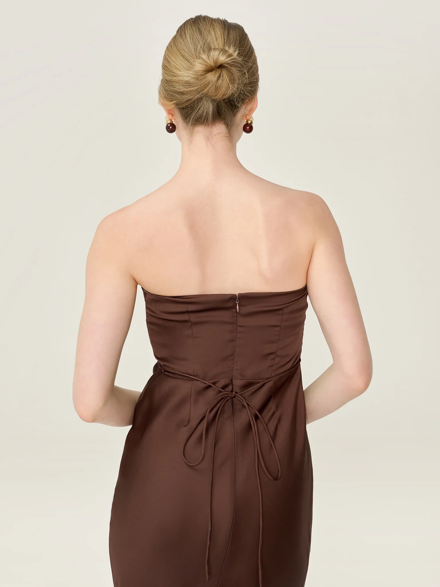 Amdra Dress in Chocolate - Image 5