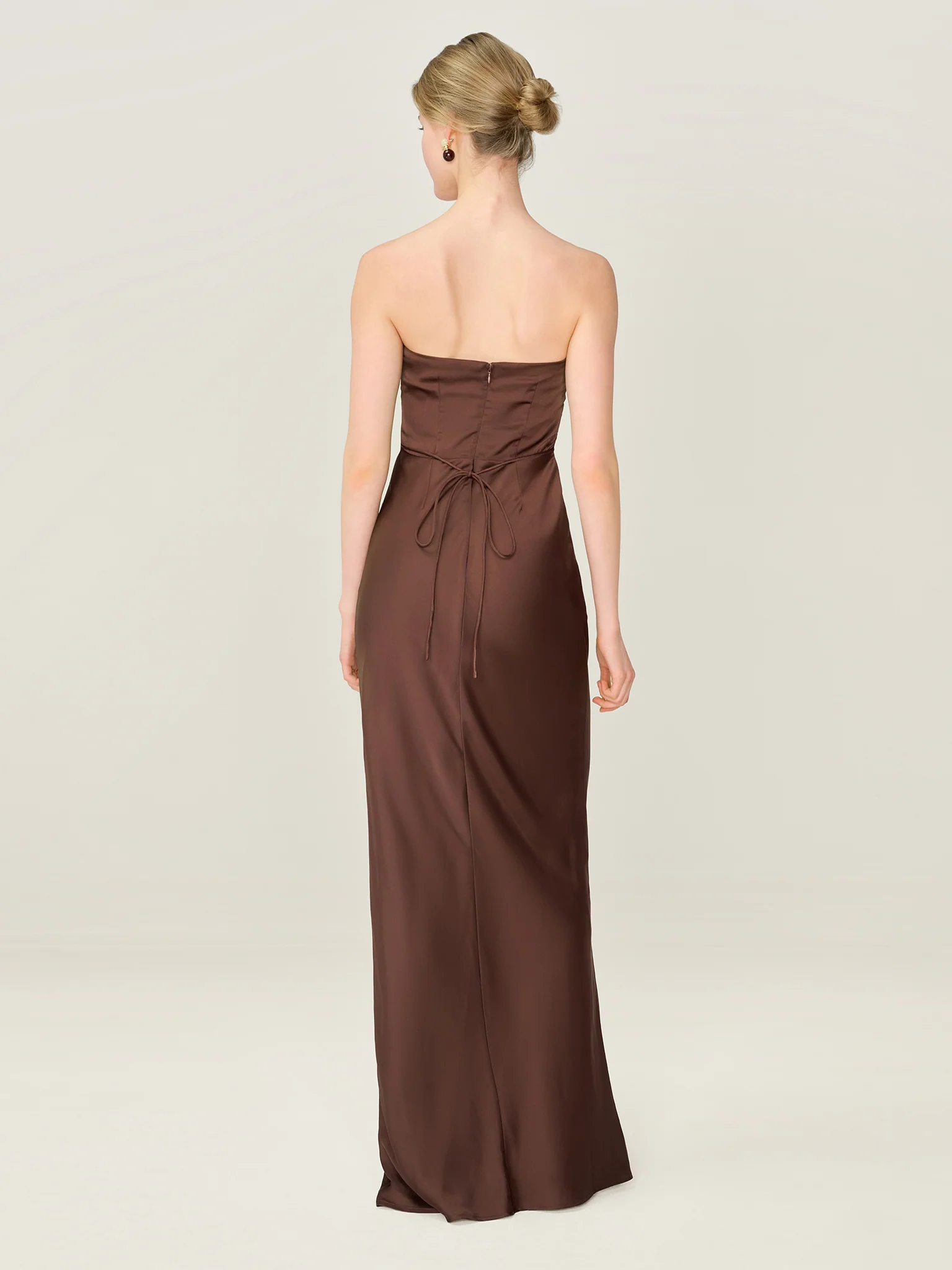 Amdra Dress in Chocolate - Image 6
