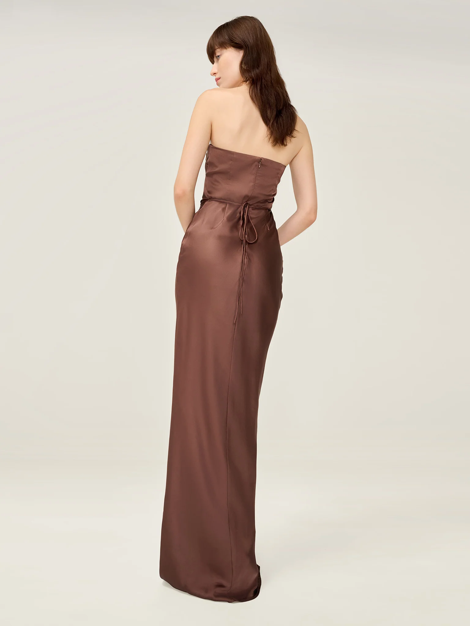 Amdra Dress in Chocolate - Image 4