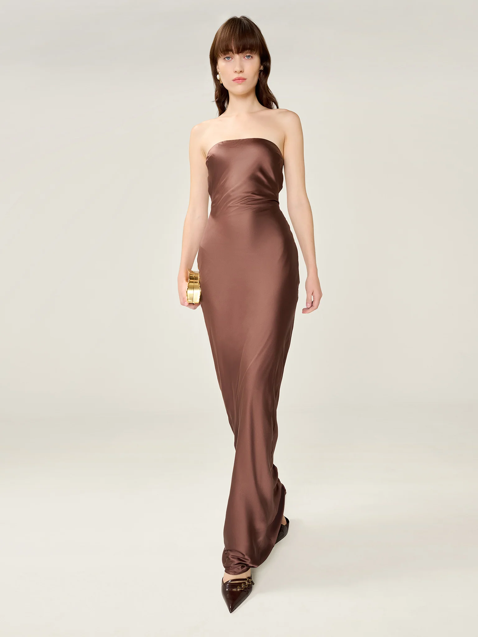 Amdra Dress in Chocolate - Image 5