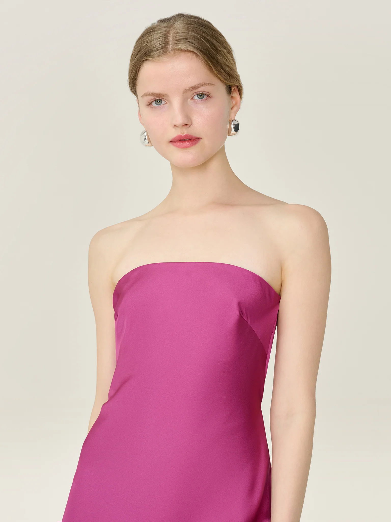 Amdra Dress in Magenta - Image 3