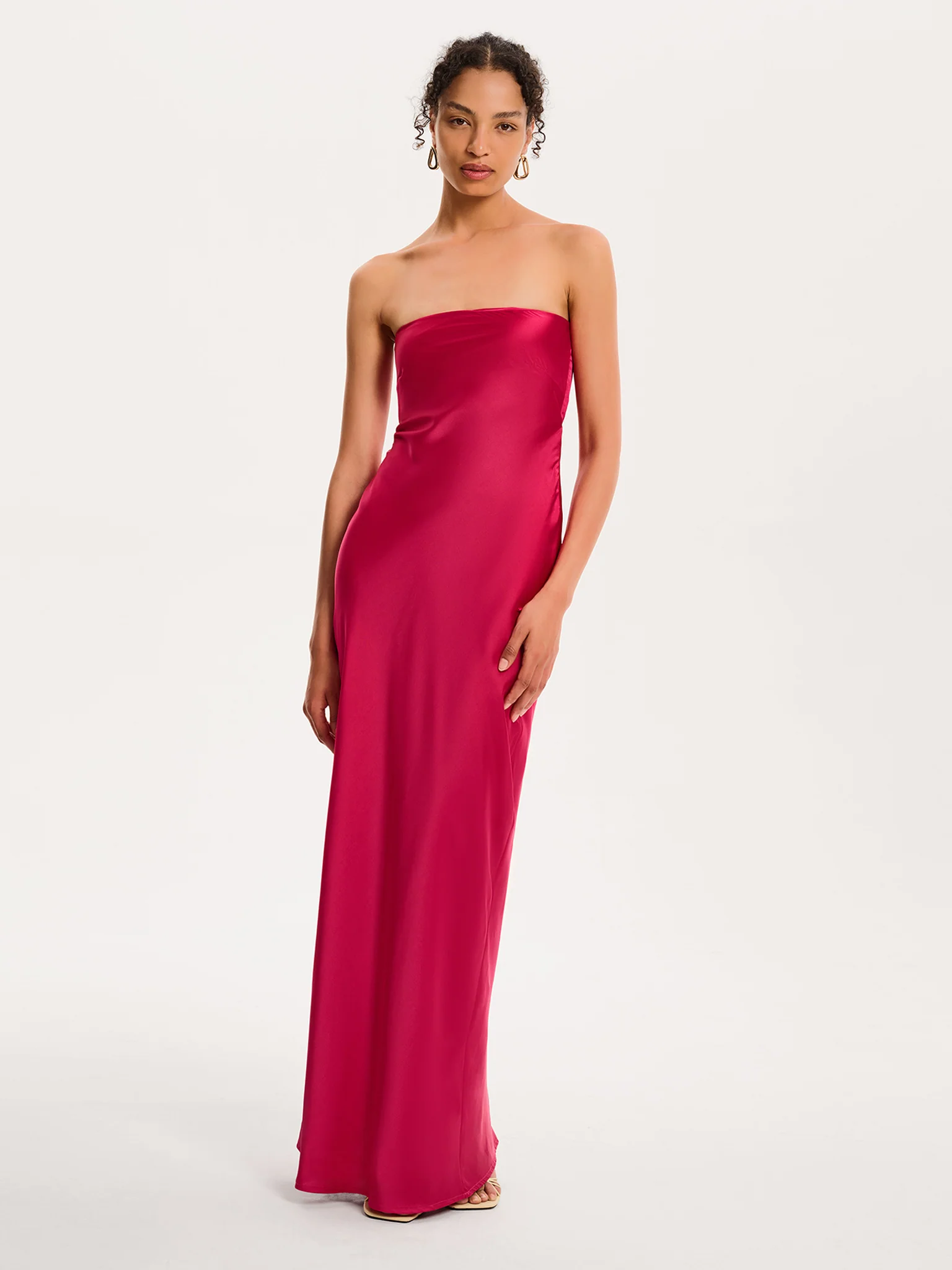 Amdra Maxi Dress in Magenta - Image 3