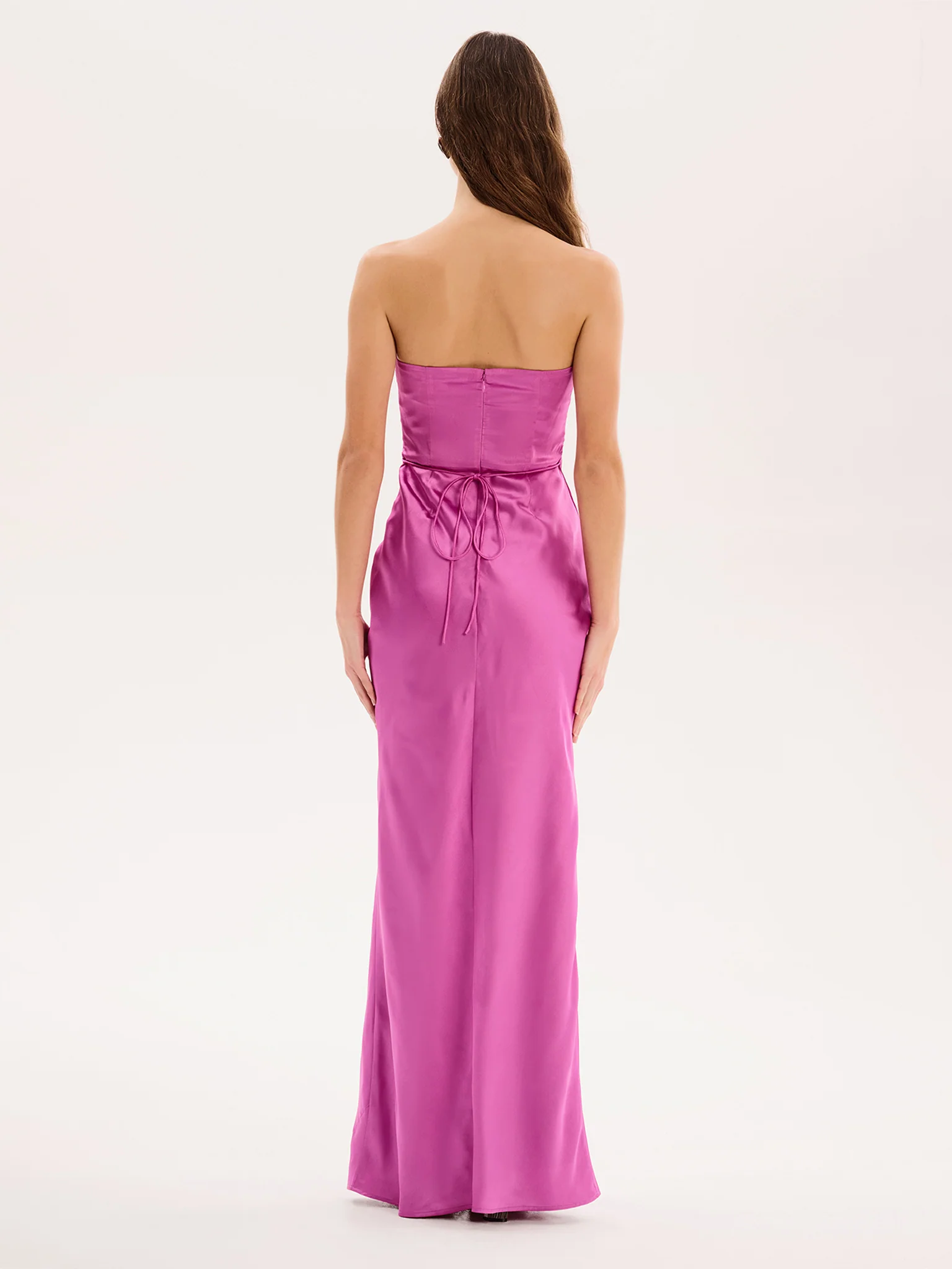 Amdra Strapless Dress in Purple - Image 3