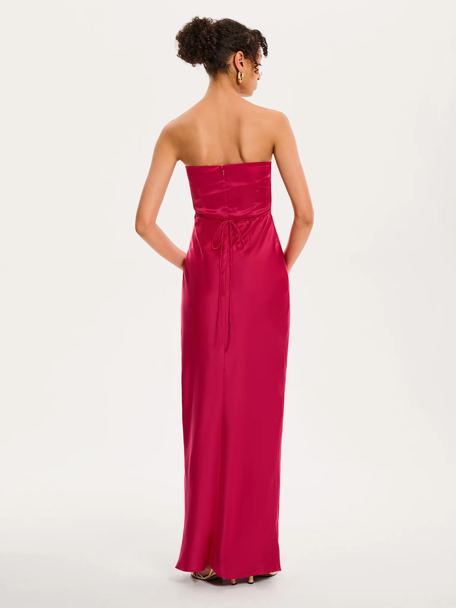 Amdra Maxi Dress in Magenta - Image 3