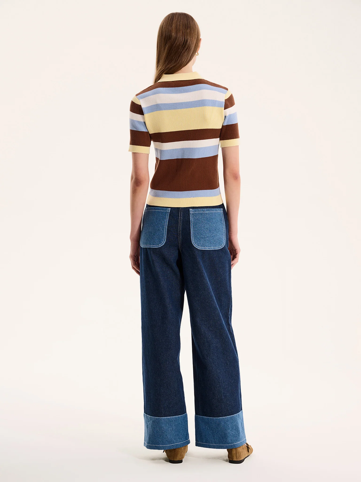 Amos Stripe Short Sleeve Top - Image 5