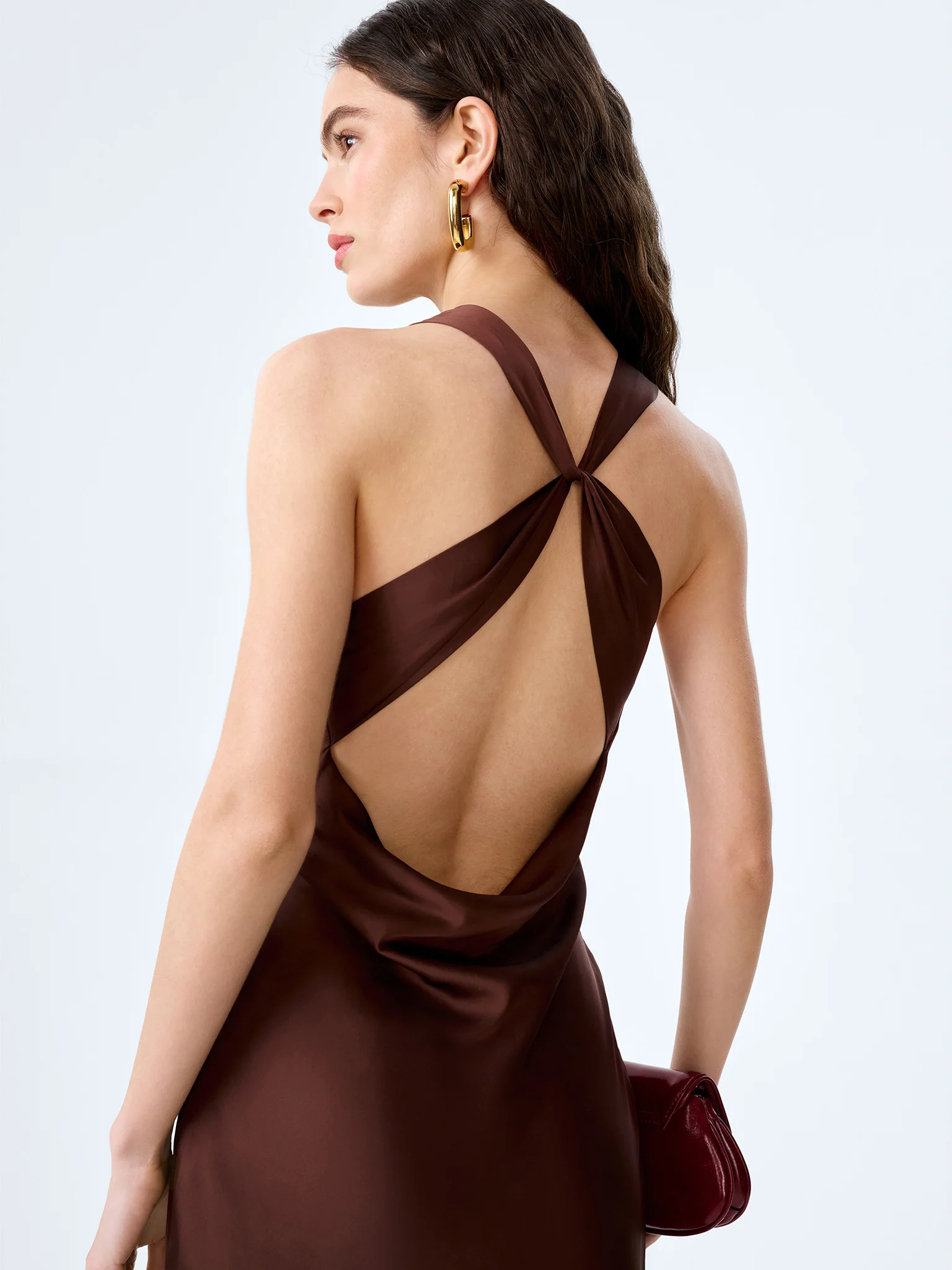 Andrea Dress in Chocolate / Black Lace - Image 4