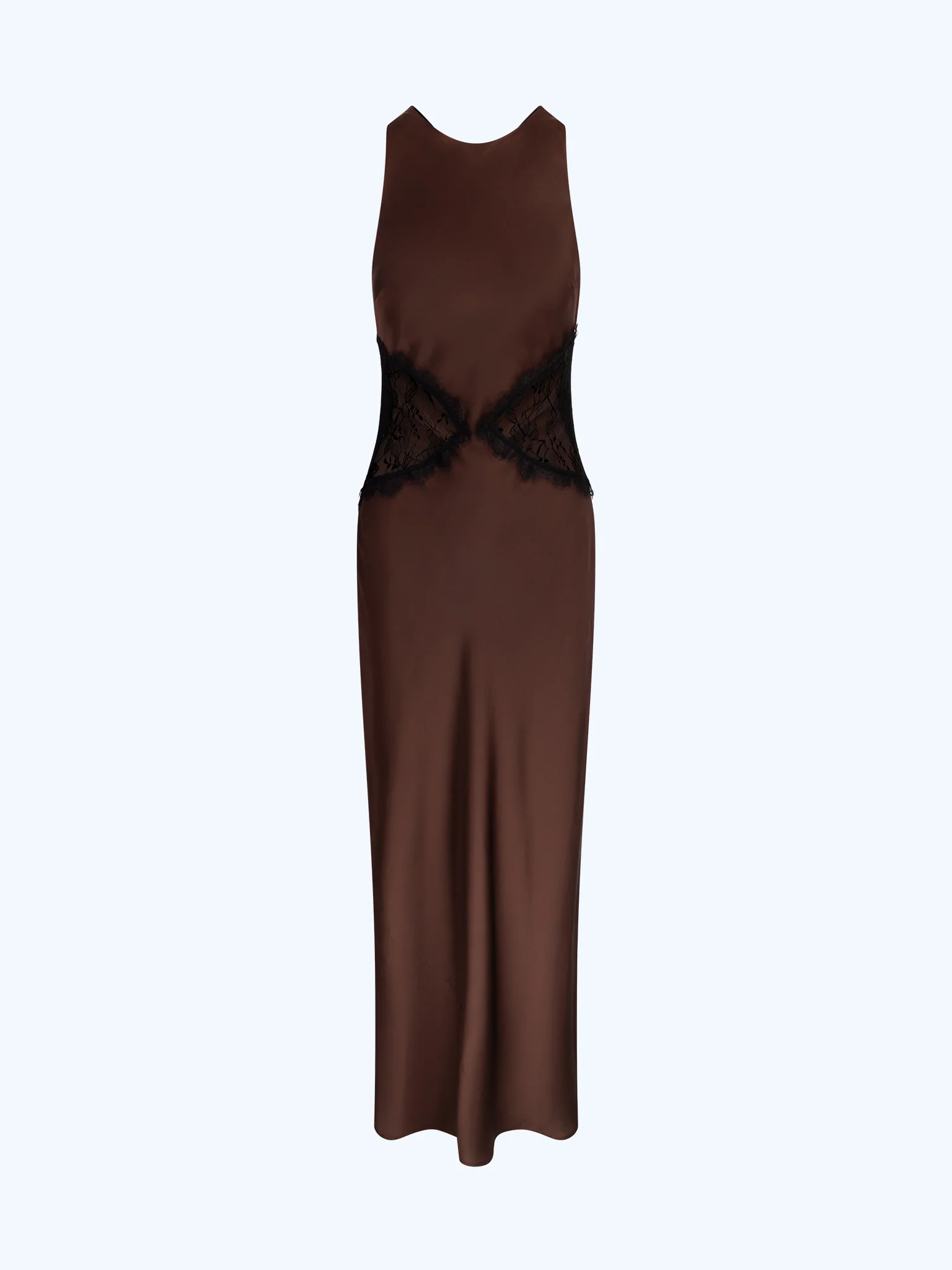 Andrea Dress in Chocolate / Black Lace - Image 7