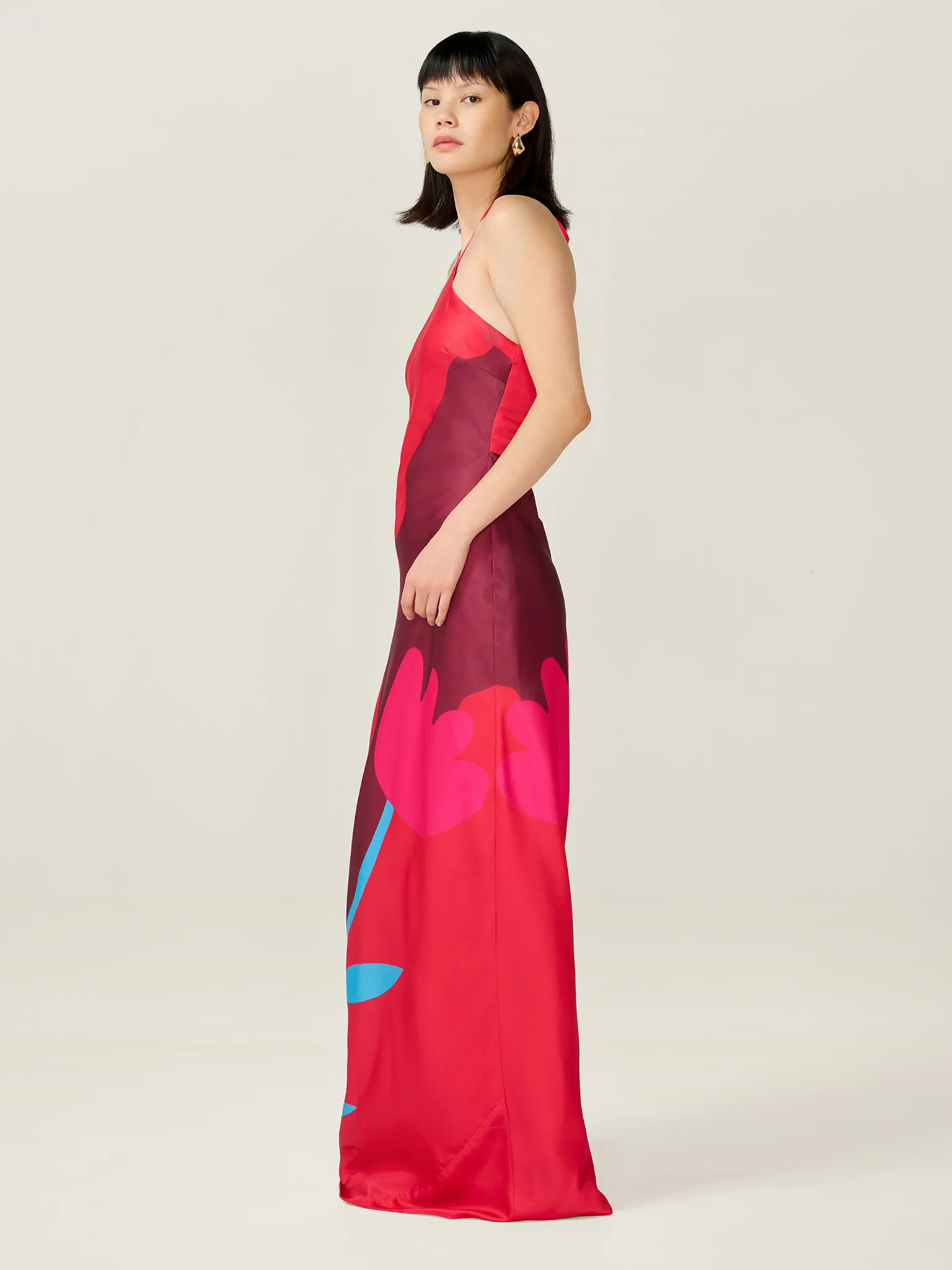 Andy Dress in Tulip Collage Print - Image 4