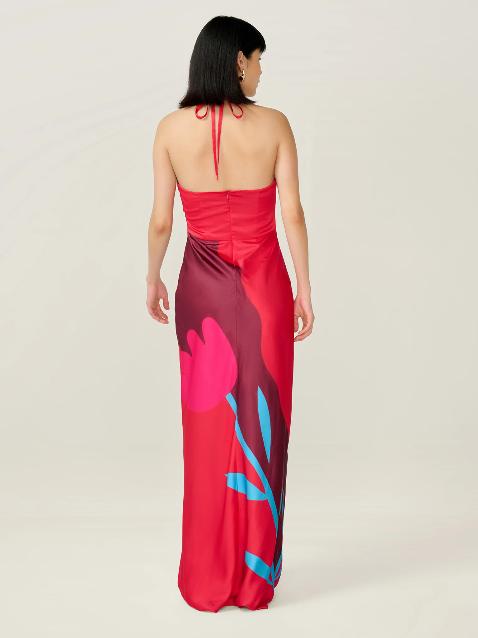 Andy Dress in Tulip Collage Print - Image 5