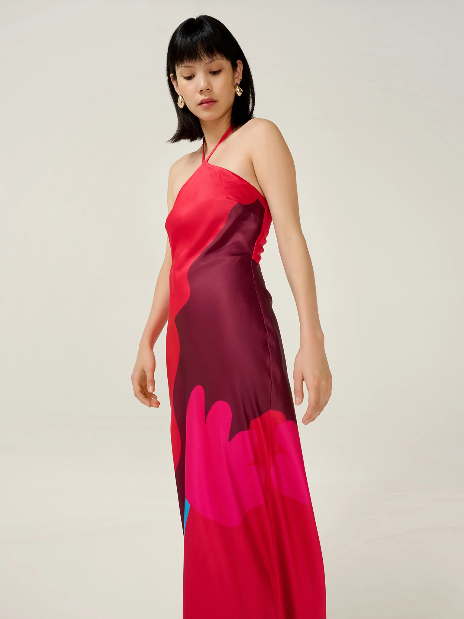 Andy Dress in Tulip Collage Print - Image 6