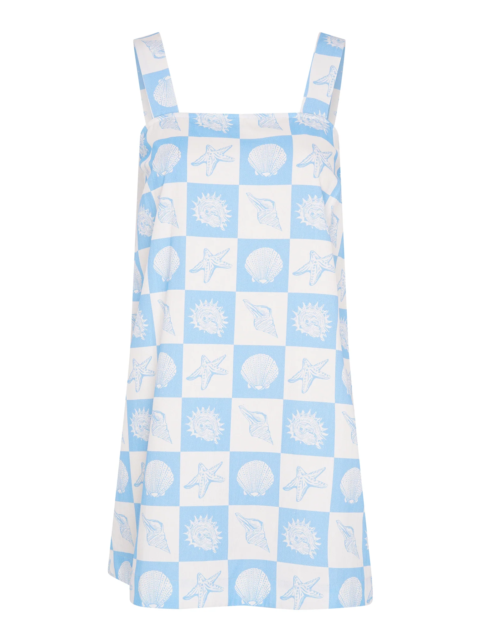 Annabella Dress in Shell Checkerboard Print - Image 5