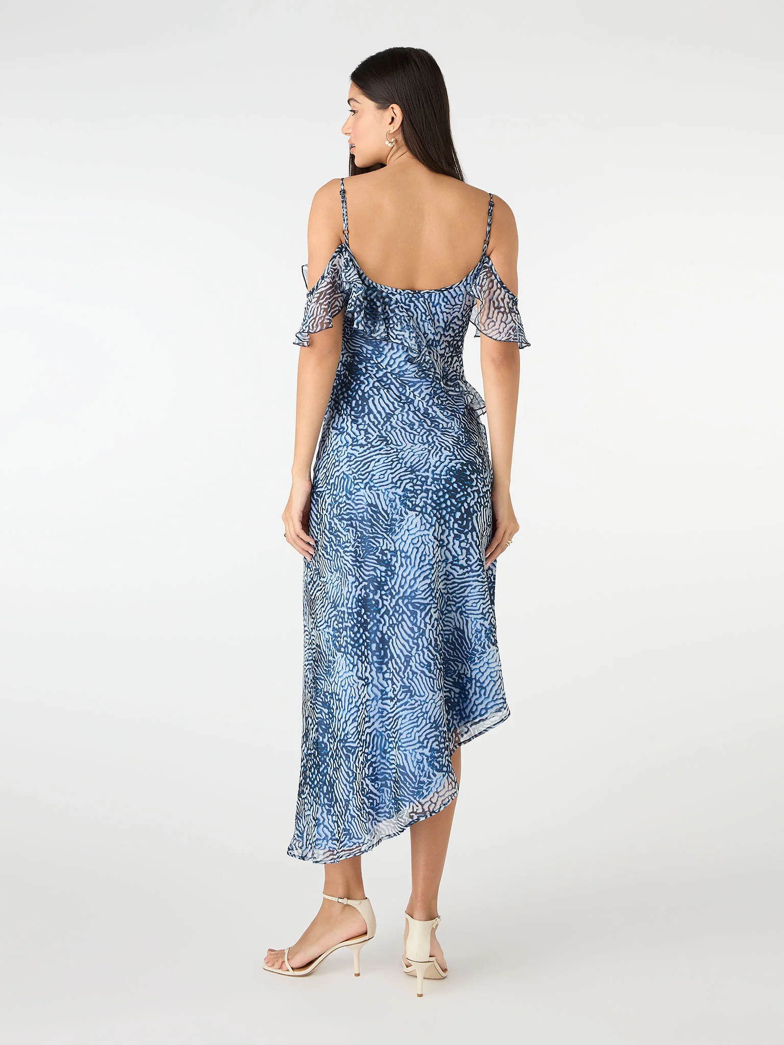 Aracelli Off Shoulder Maxi Dress in Blue - Image 3