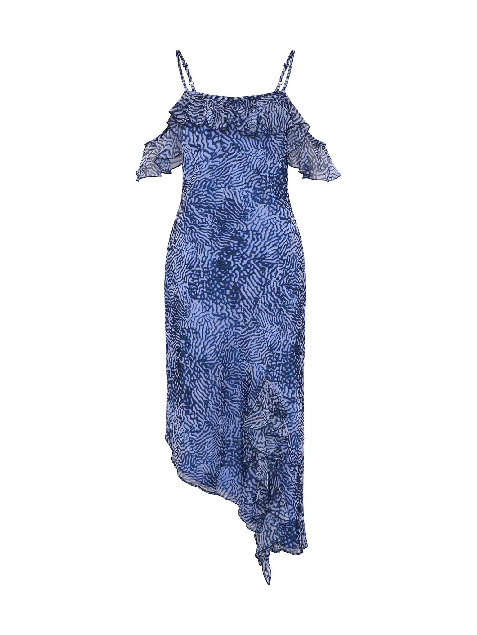 Aracelli Off Shoulder Maxi Dress in Blue - Image 6