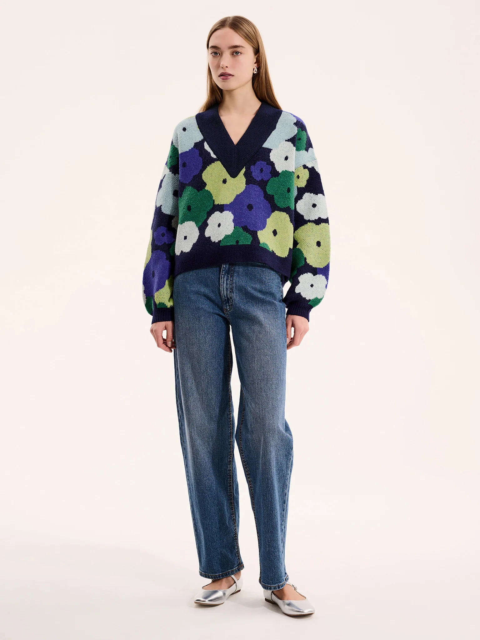 Ari Oversized Floral Jumper - Image 2