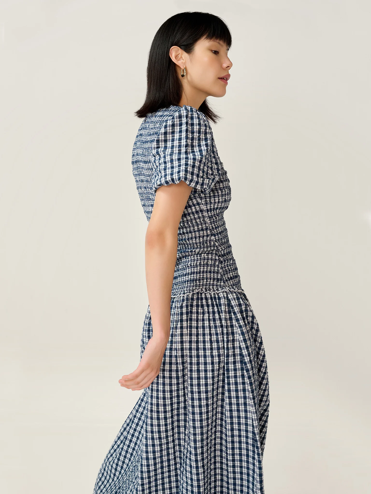 Aria Check Dress - Image 4