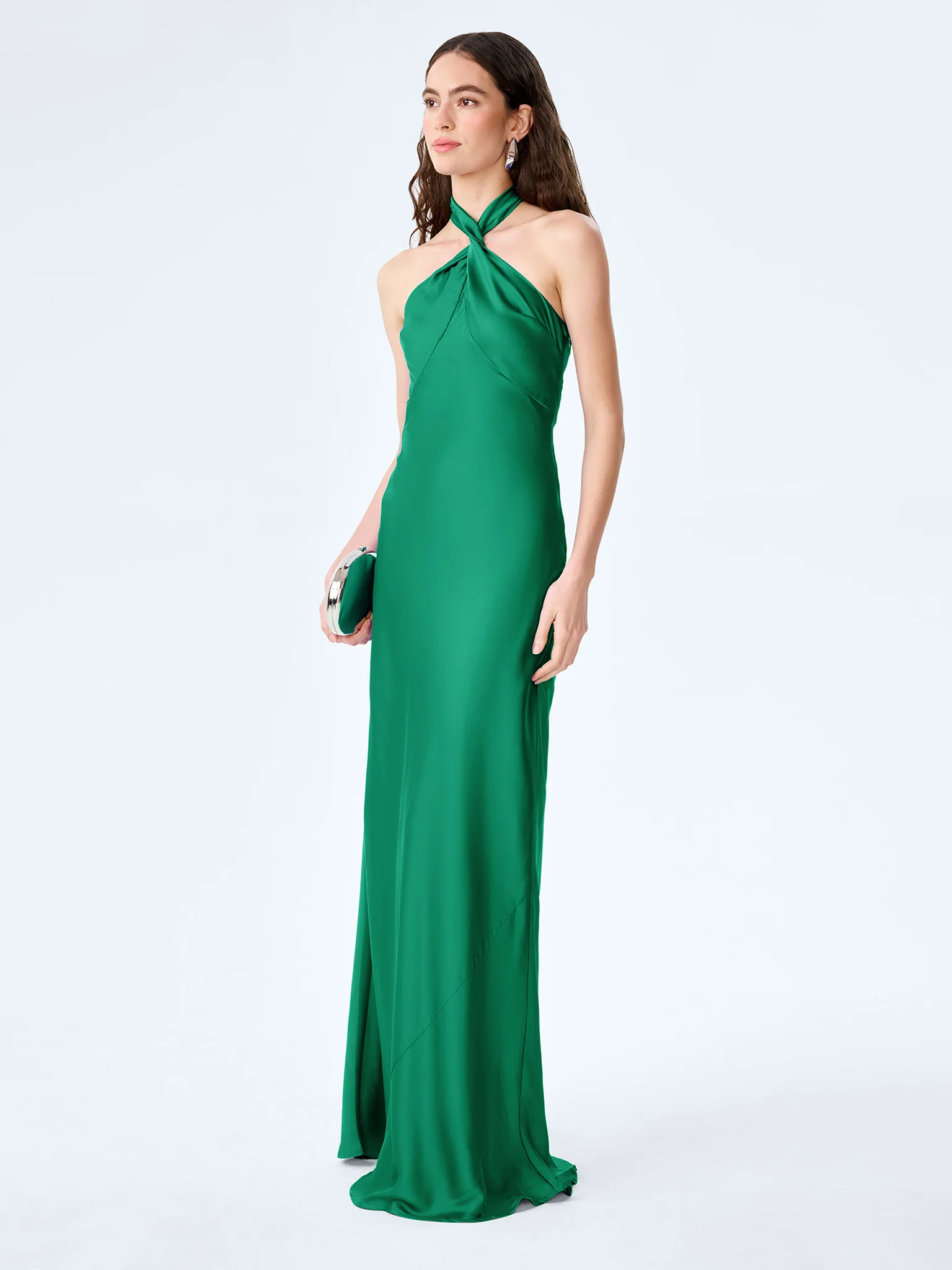 Arles Dress in Emerald Green - Image 4