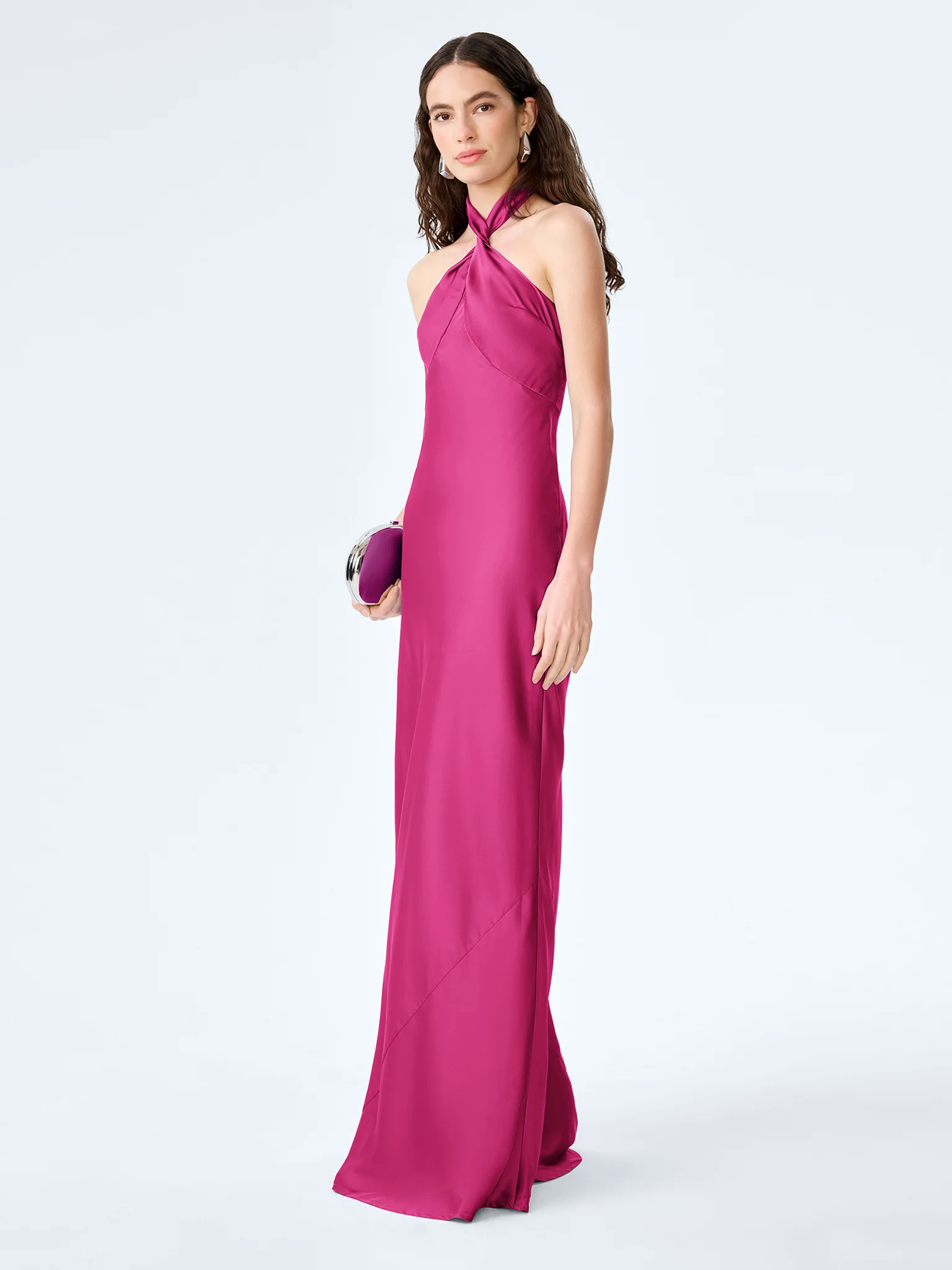 Arles Dress in Magenta - Image 2