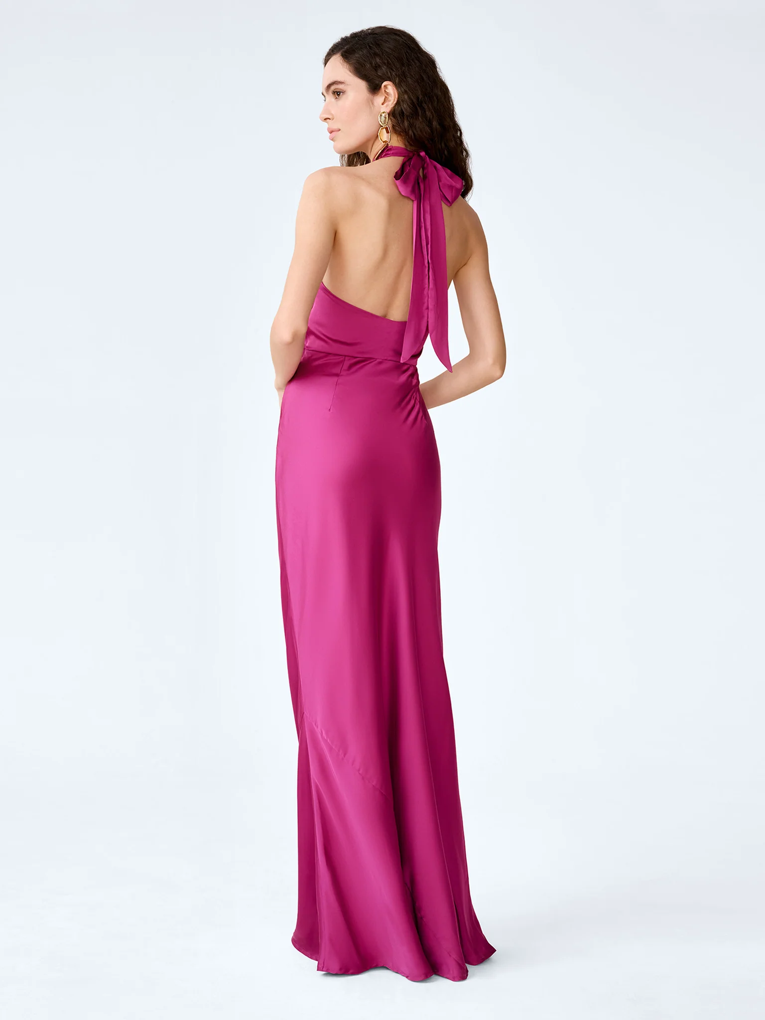 Arles Dress in Magenta - Image 5