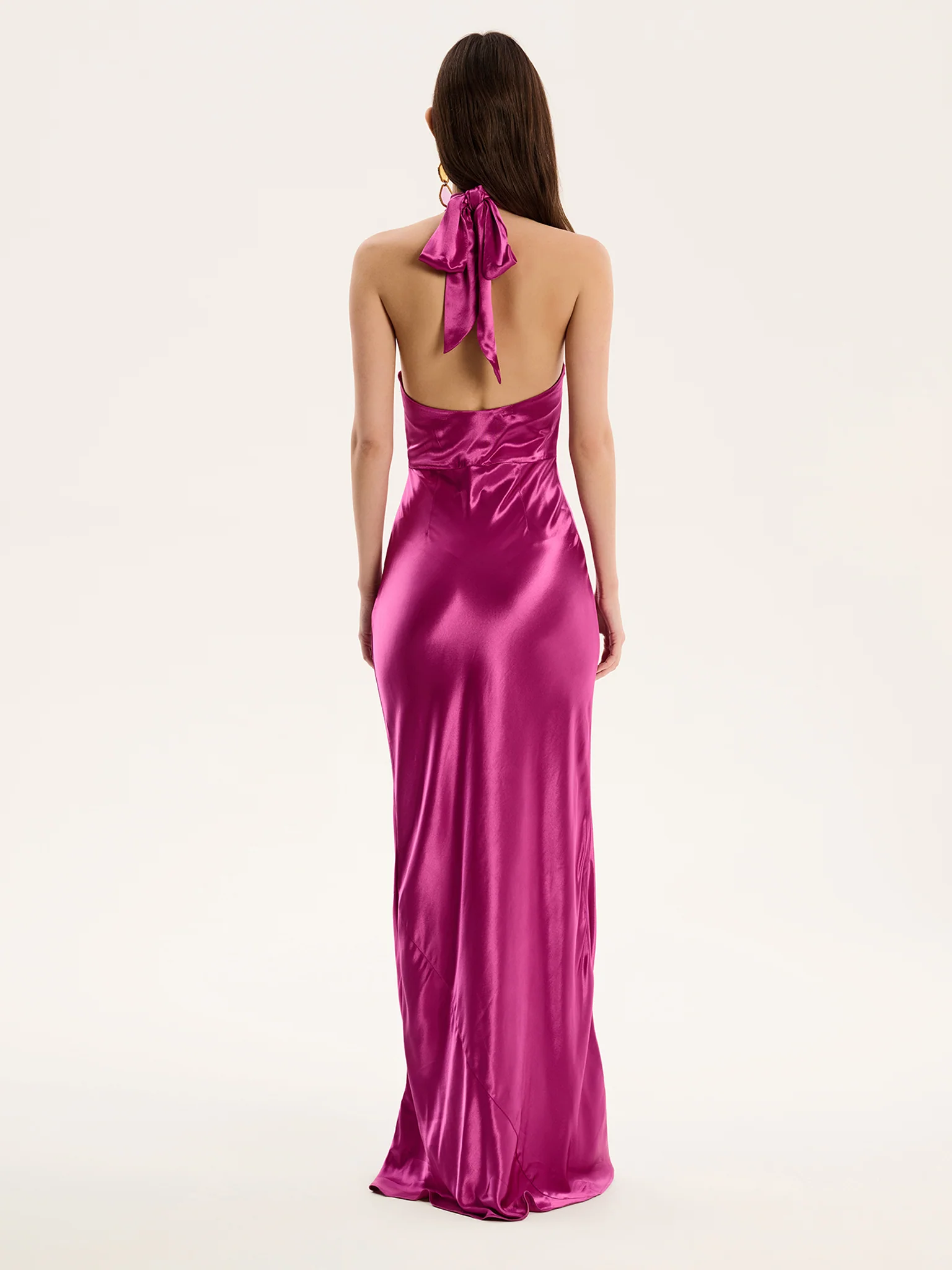 Arles Dress in Magenta - Image 3