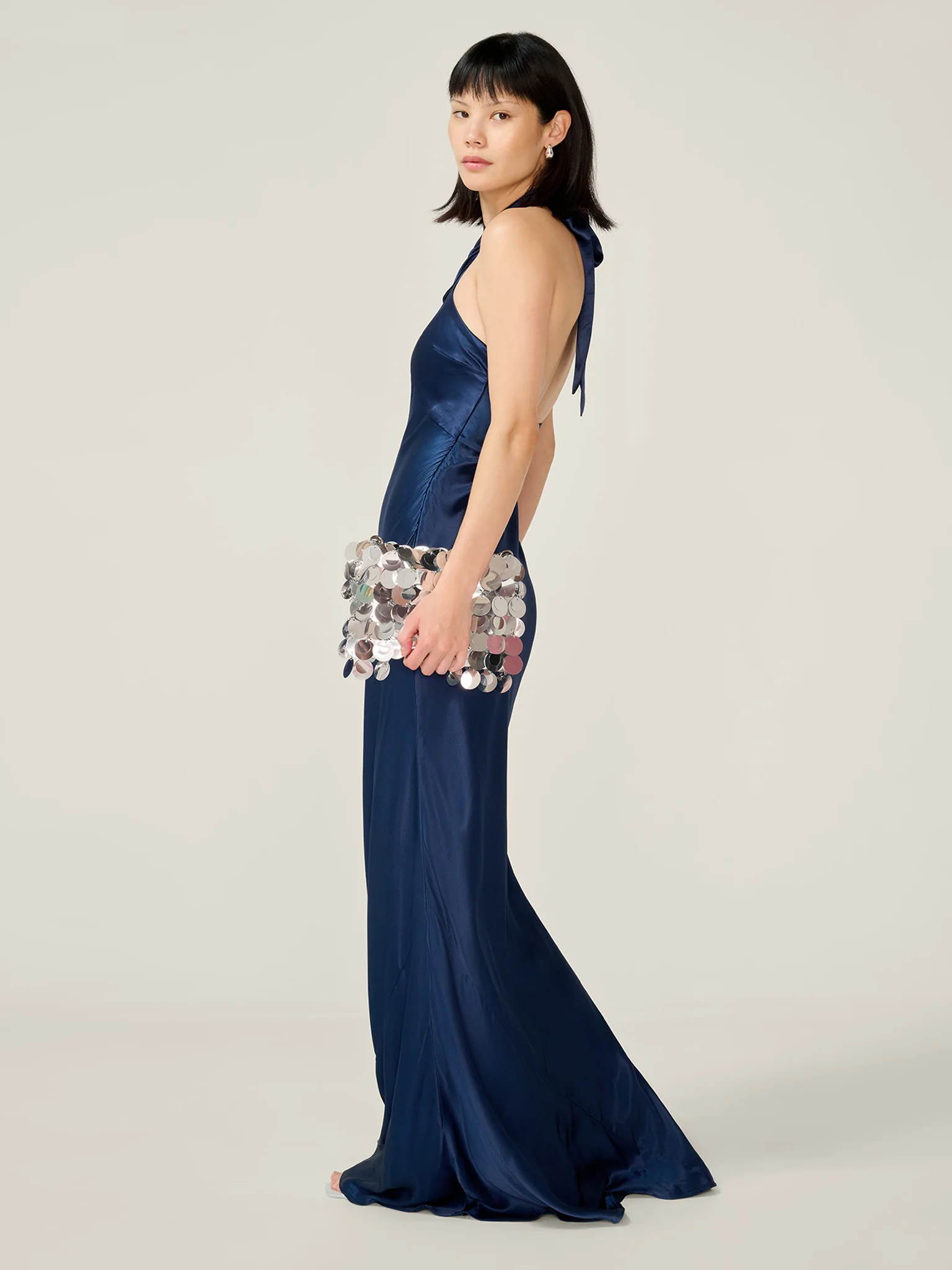 Arles Dress in Navy - Image 3