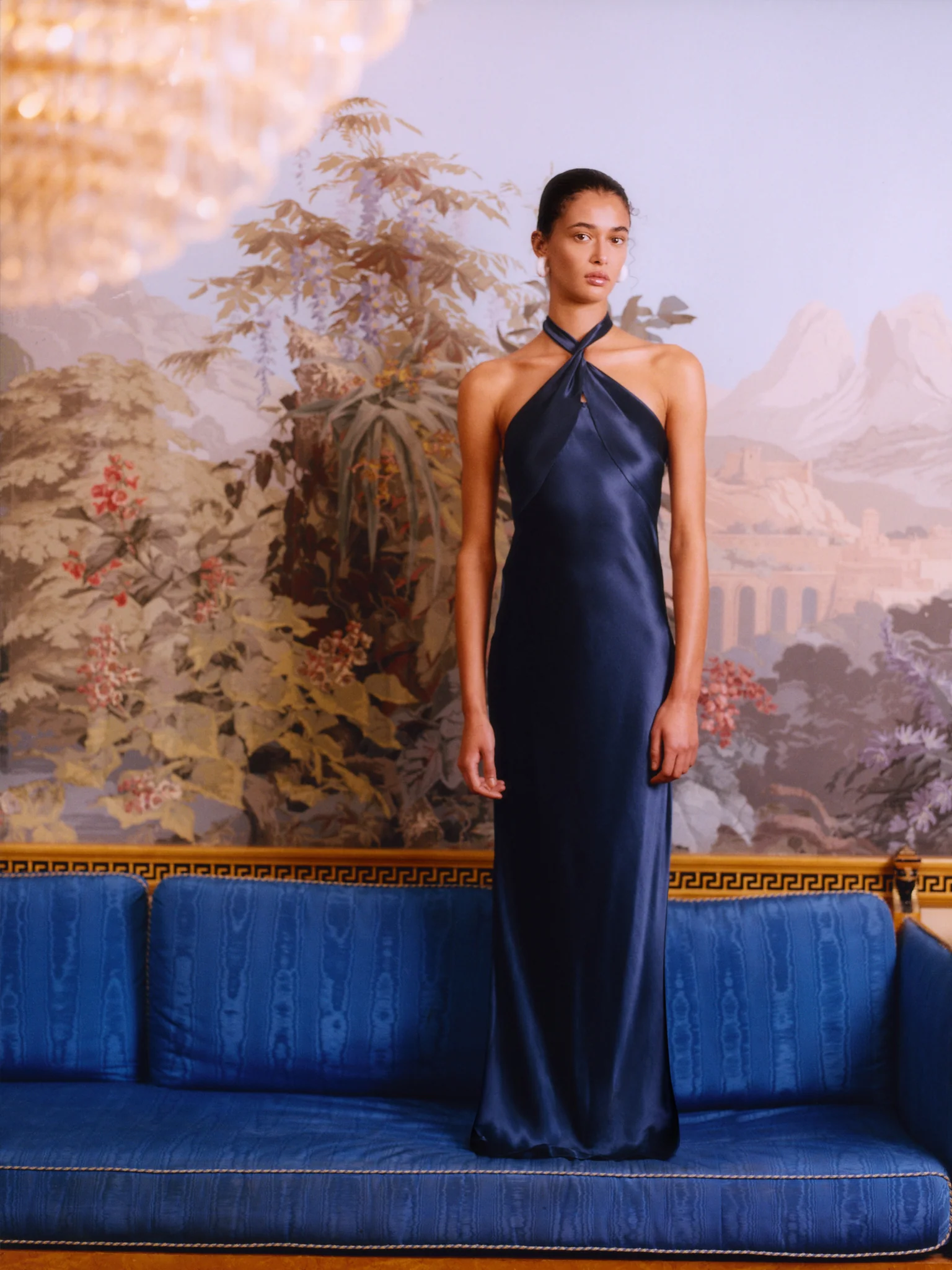 Arles Dress in Navy - Image 6
