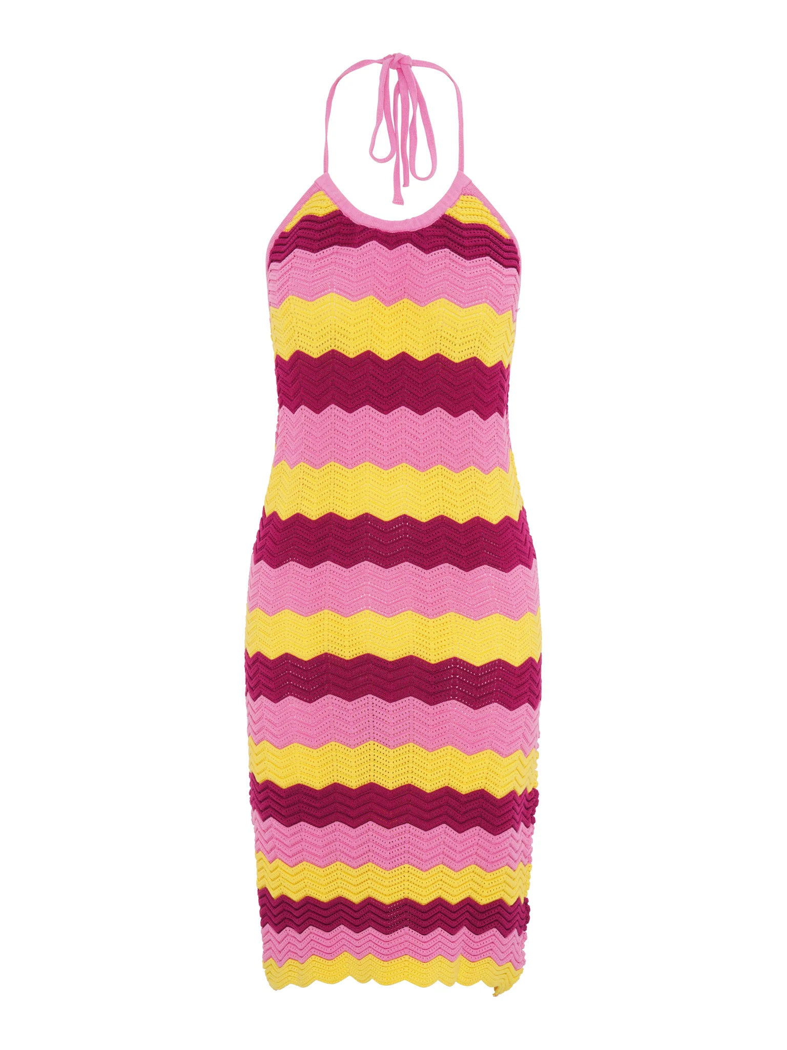 Ash Crochet Halter Mini Dress - Image 6