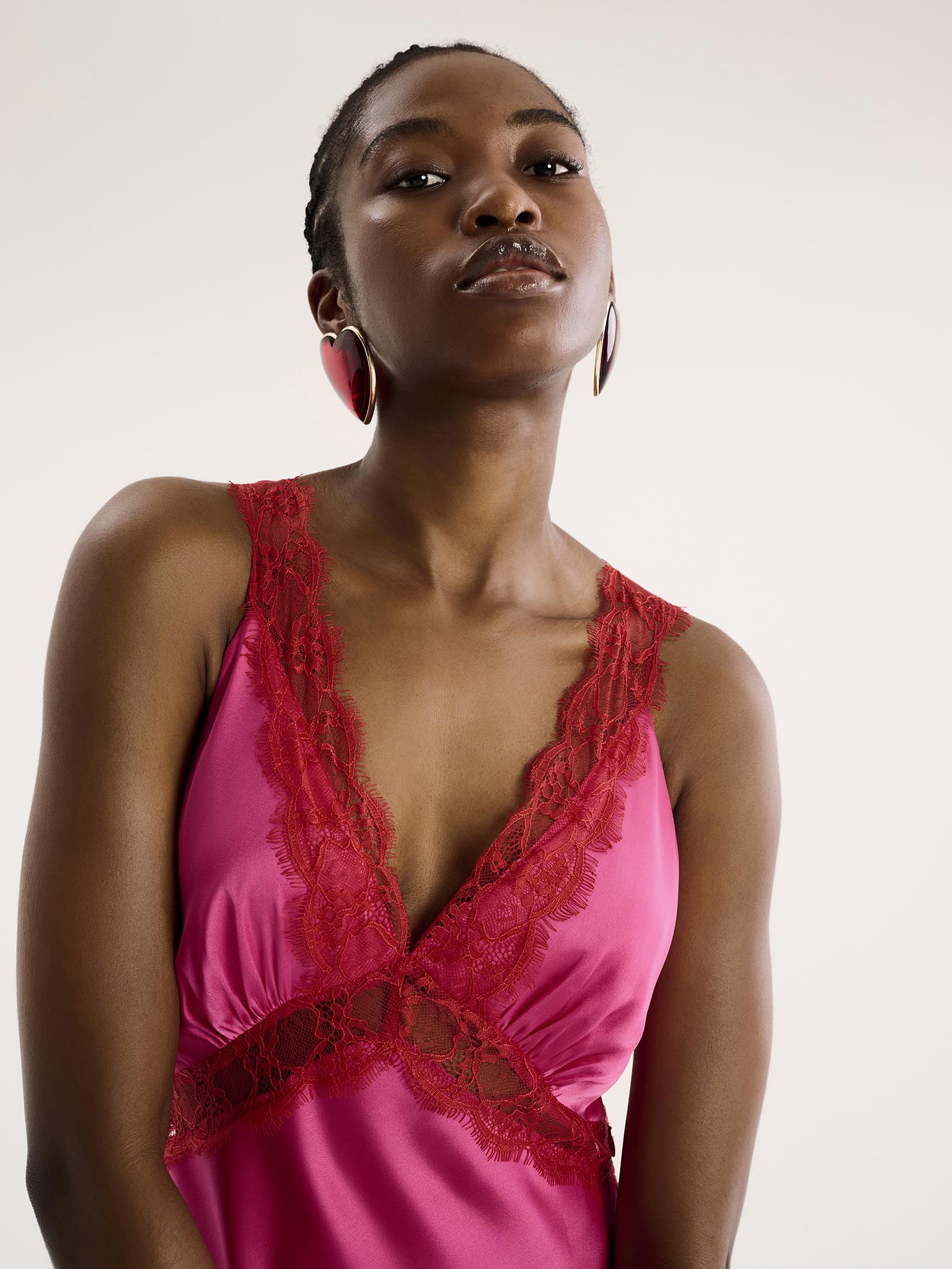 Aurelia Dress in Cerise - Image 4