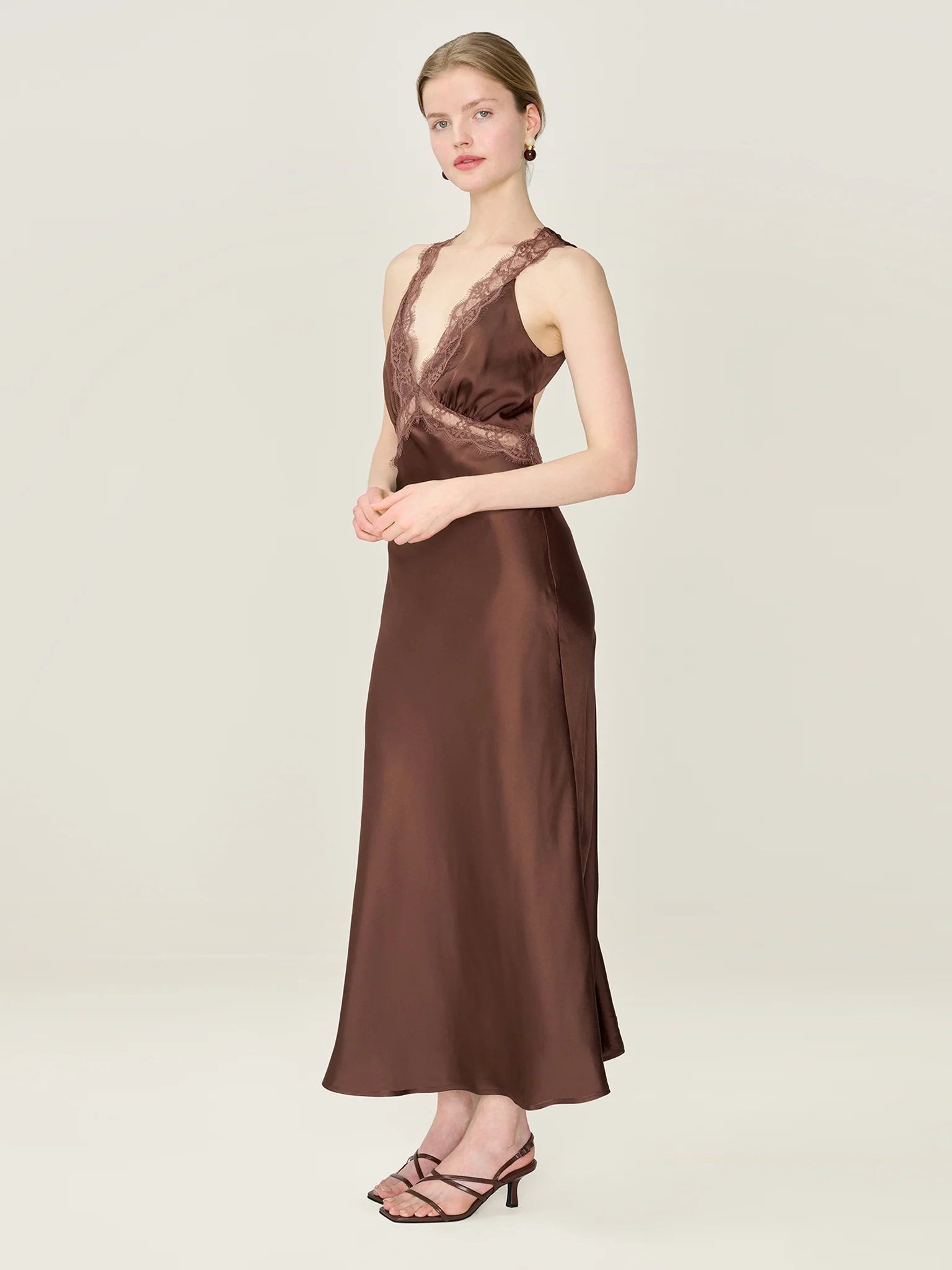 Aurelia Dress in Chocolate - Image 2