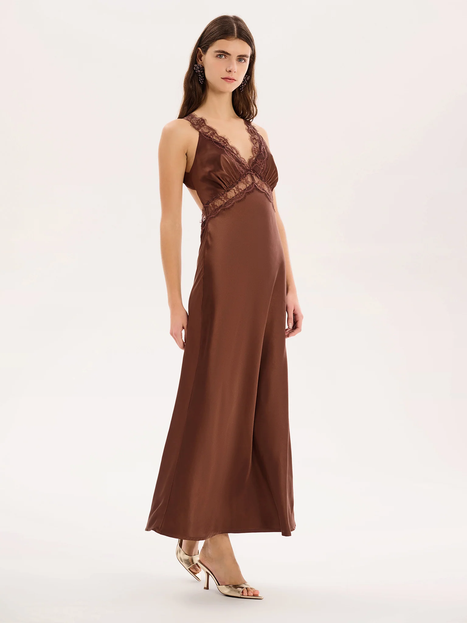 Aurelia Dress in Chocolate - Image 2