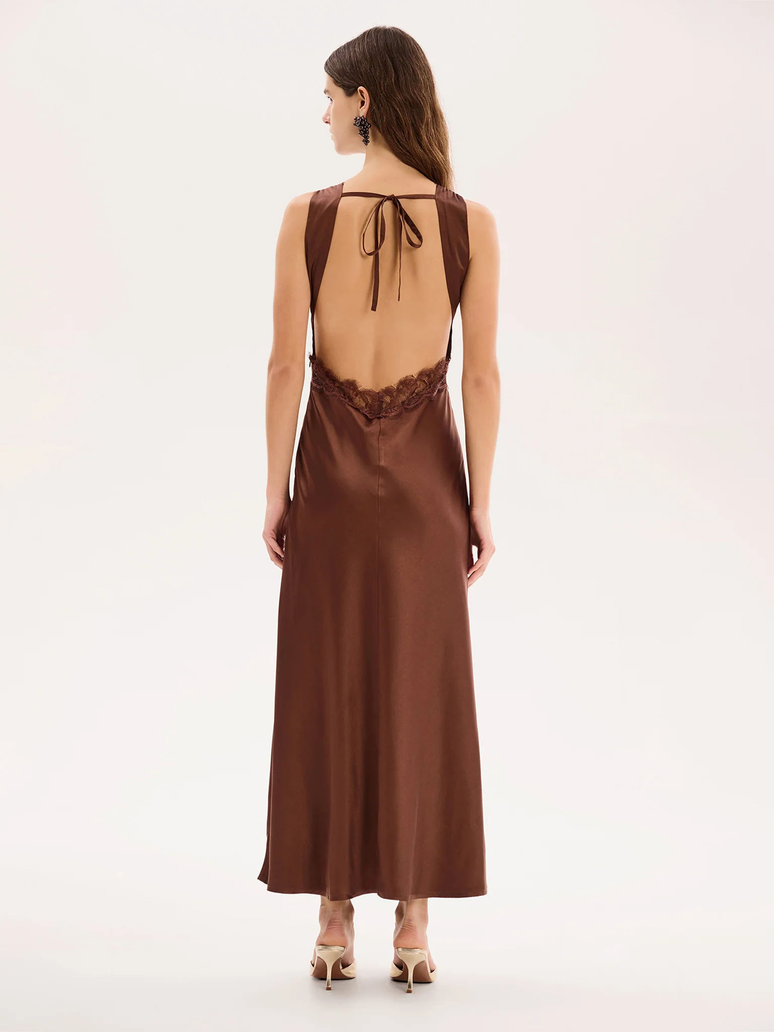 Aurelia Dress in Chocolate - Image 3