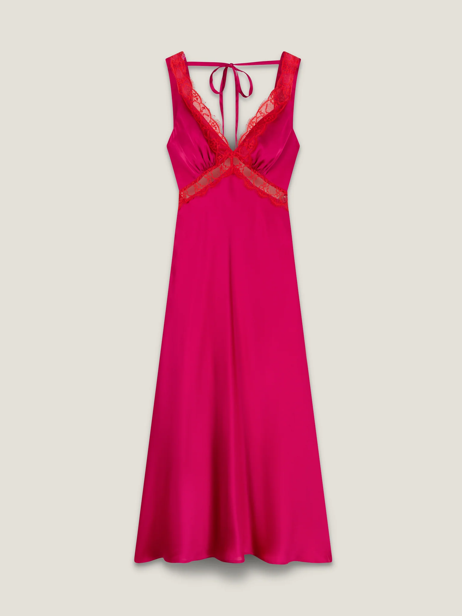 Aurelia Dress in Raspberry / Red - Image 8