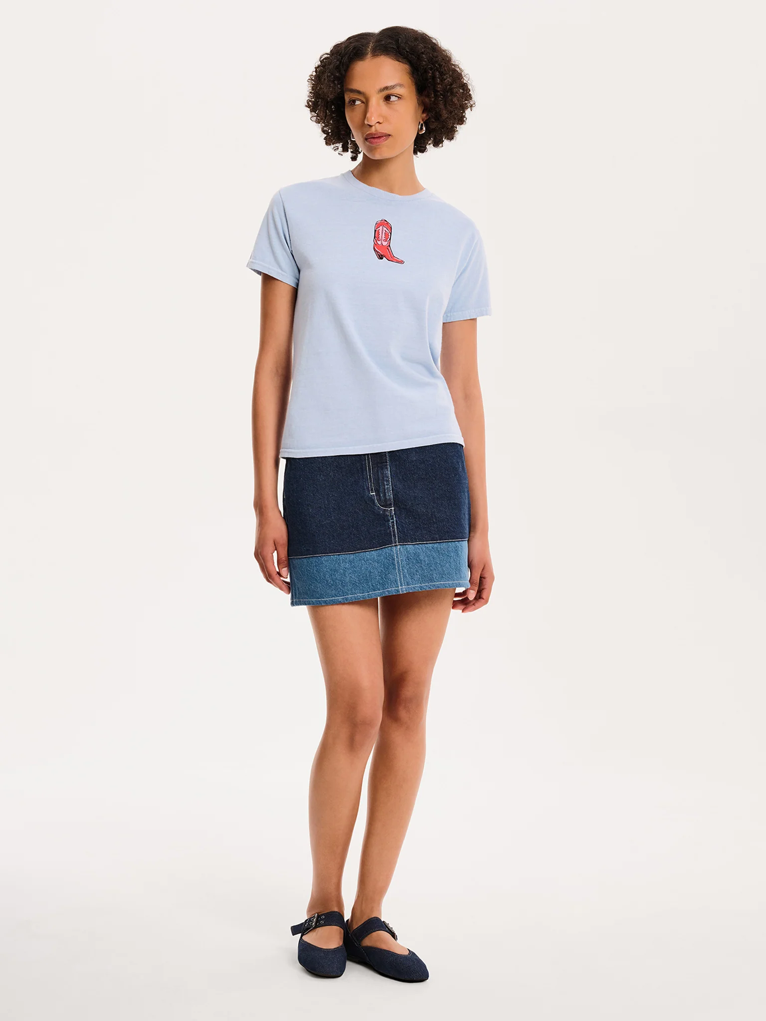 Benny Skirt in Dark Wash - Image 2