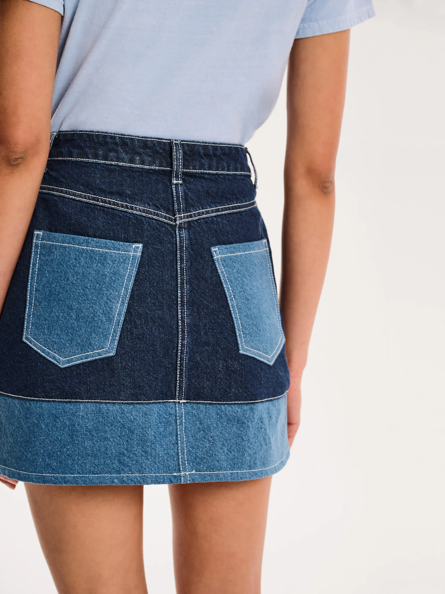 Benny Skirt in Dark Wash - Image 3