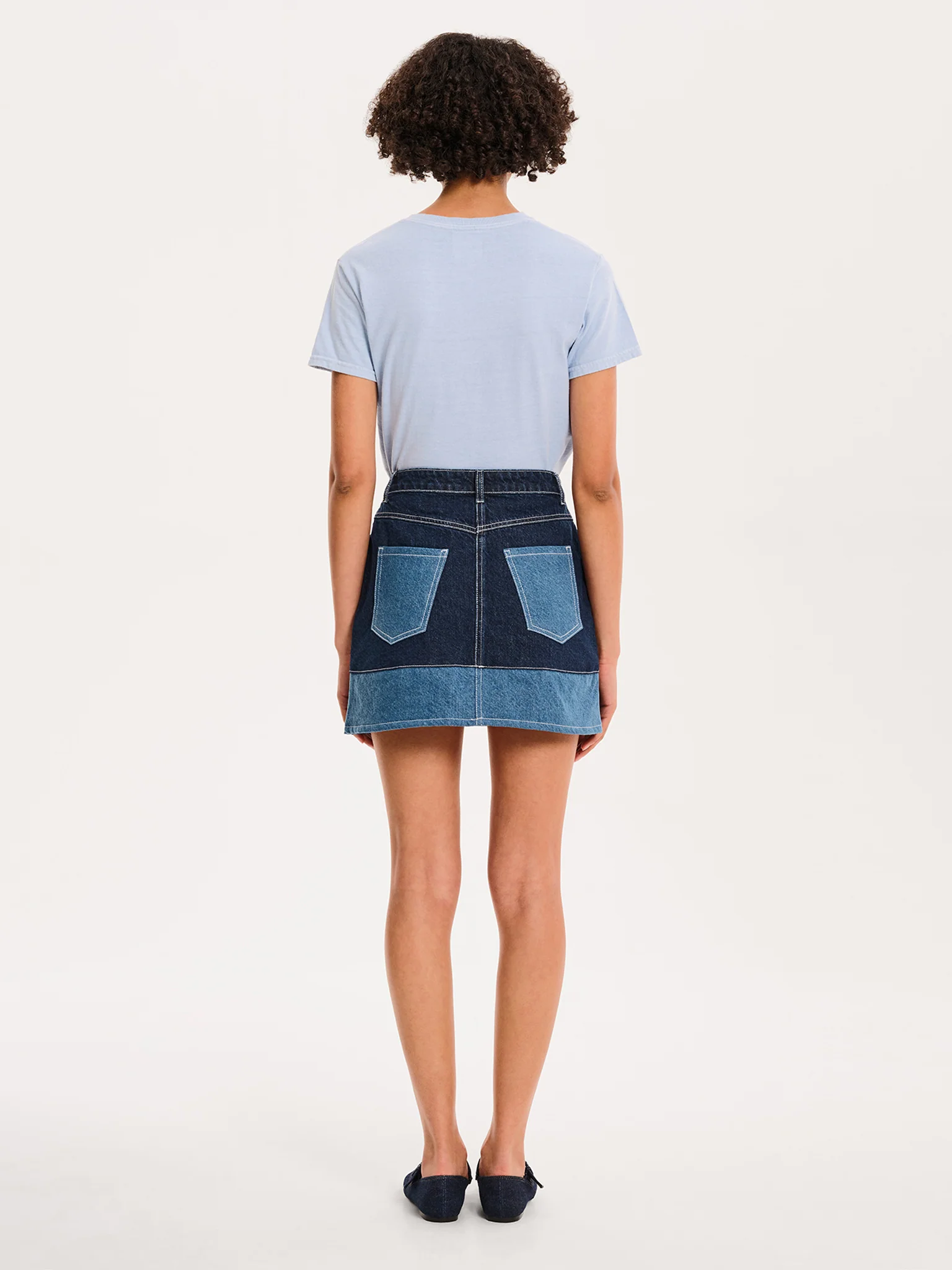 Benny Skirt in Dark Wash - Image 4