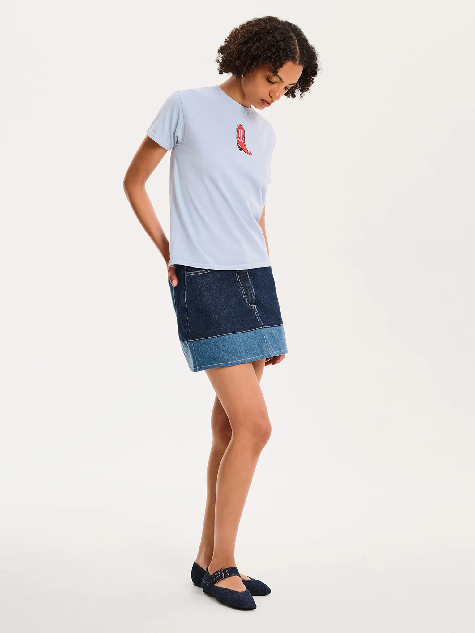 Benny Skirt in Dark Wash - Image 5