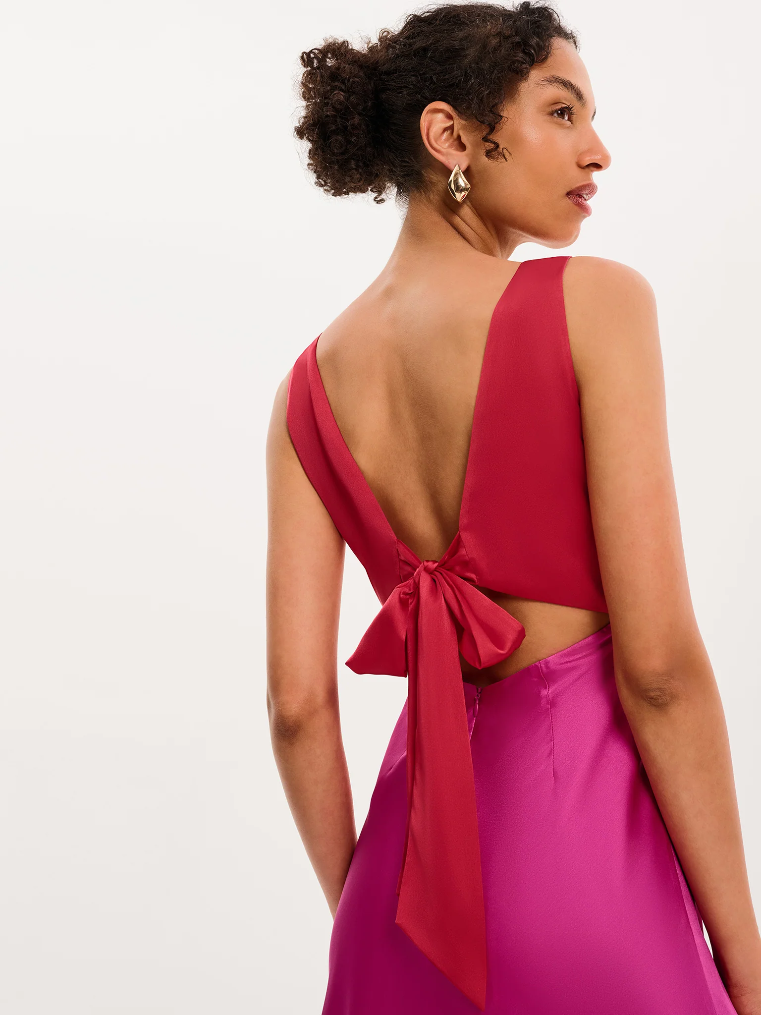 Maggy Dress in Red and Pink - Image 2