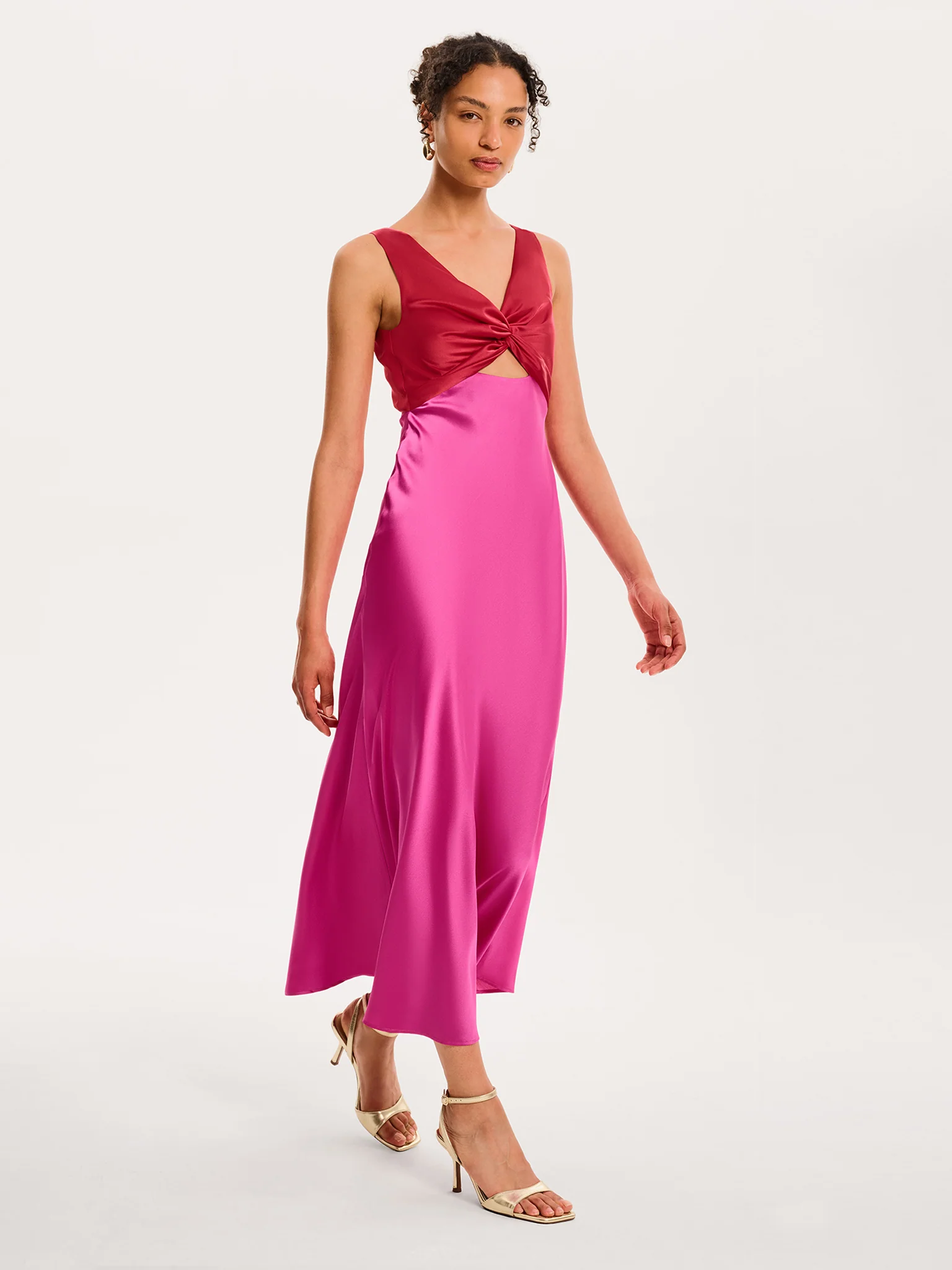 Maggy Dress in Red and Pink - Image 4
