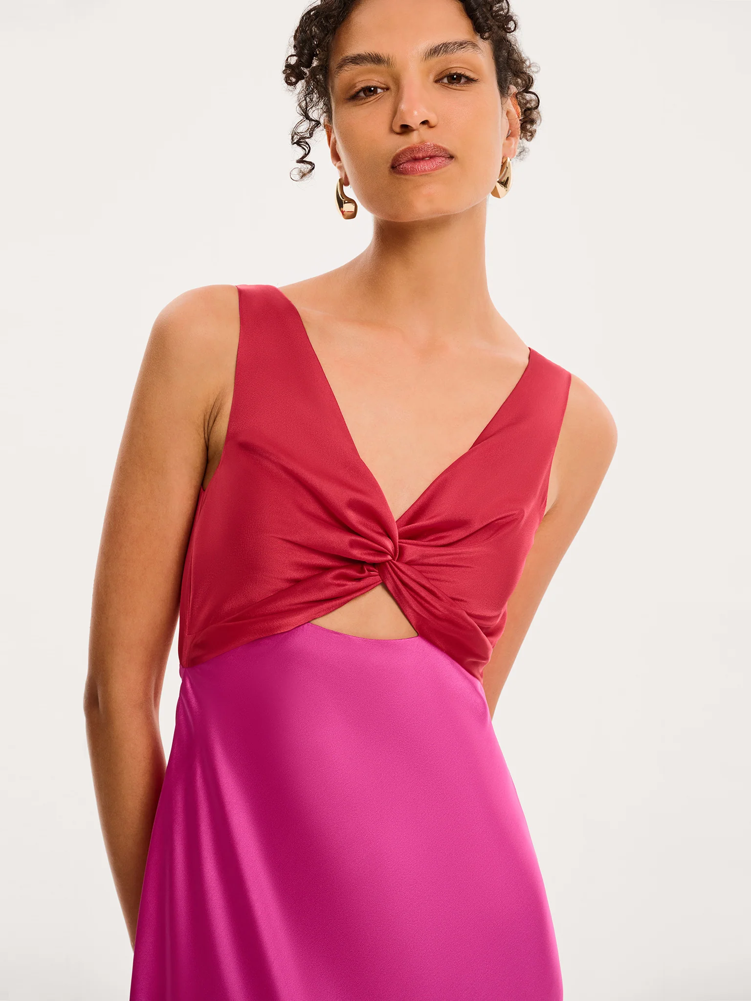 Maggy Dress in Red and Pink - Image 5