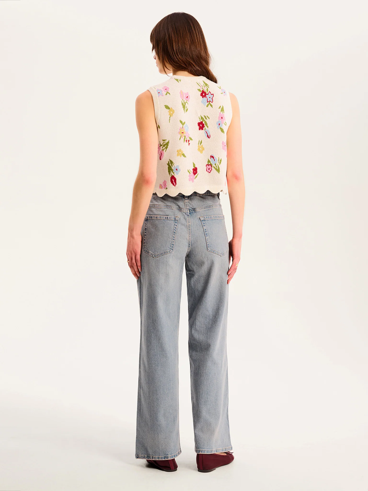 Bibi Floral Knitted Vest - Image 5