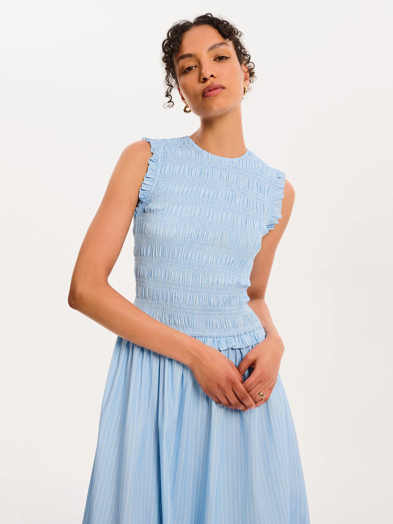 Blaire Dress in Light Blue - Image 4