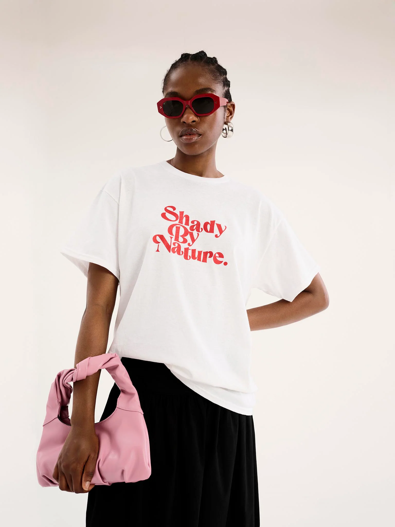 Shady By Nature' Limited Edition Boyfriend T-Shirt - Image 4